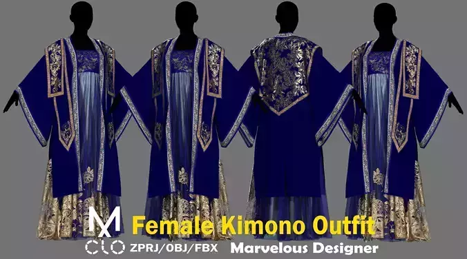 Female Kimono Outfit