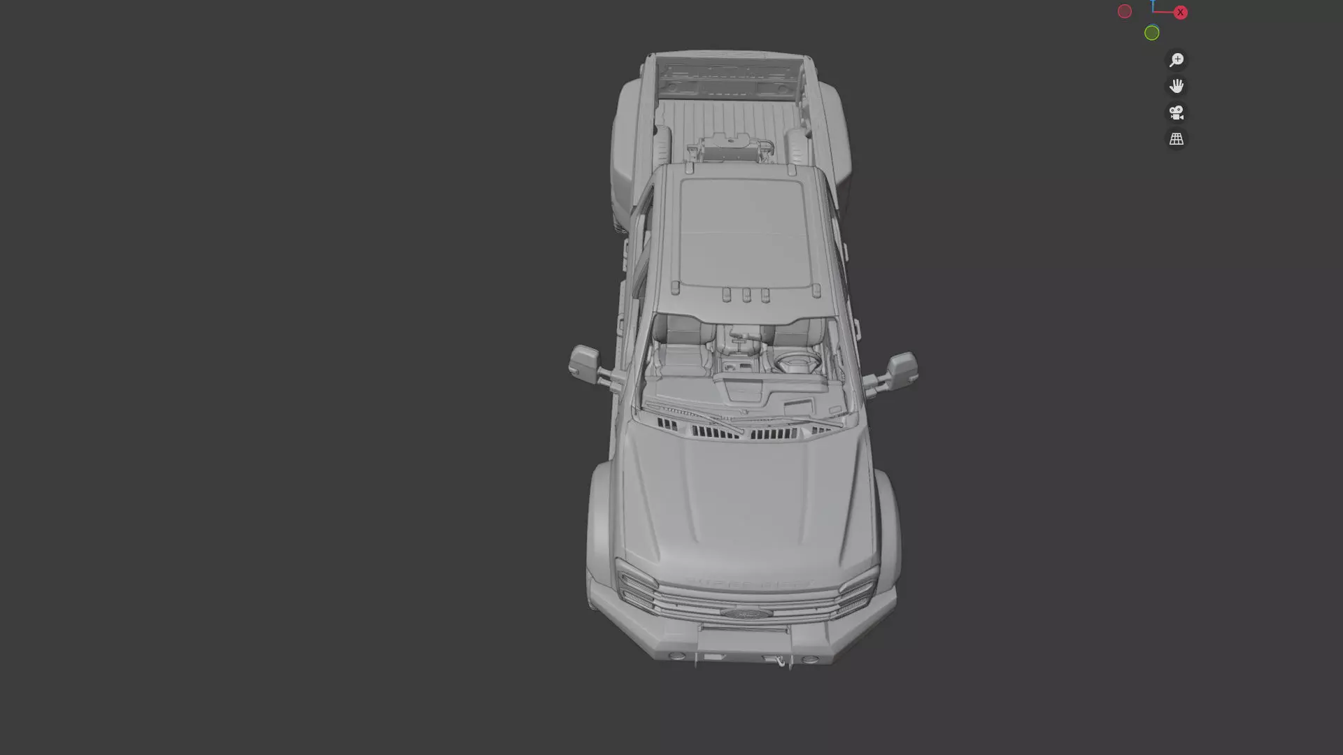 Ford F350 - F550 Super Duty Dually EOG - Complete Model 3D model_35