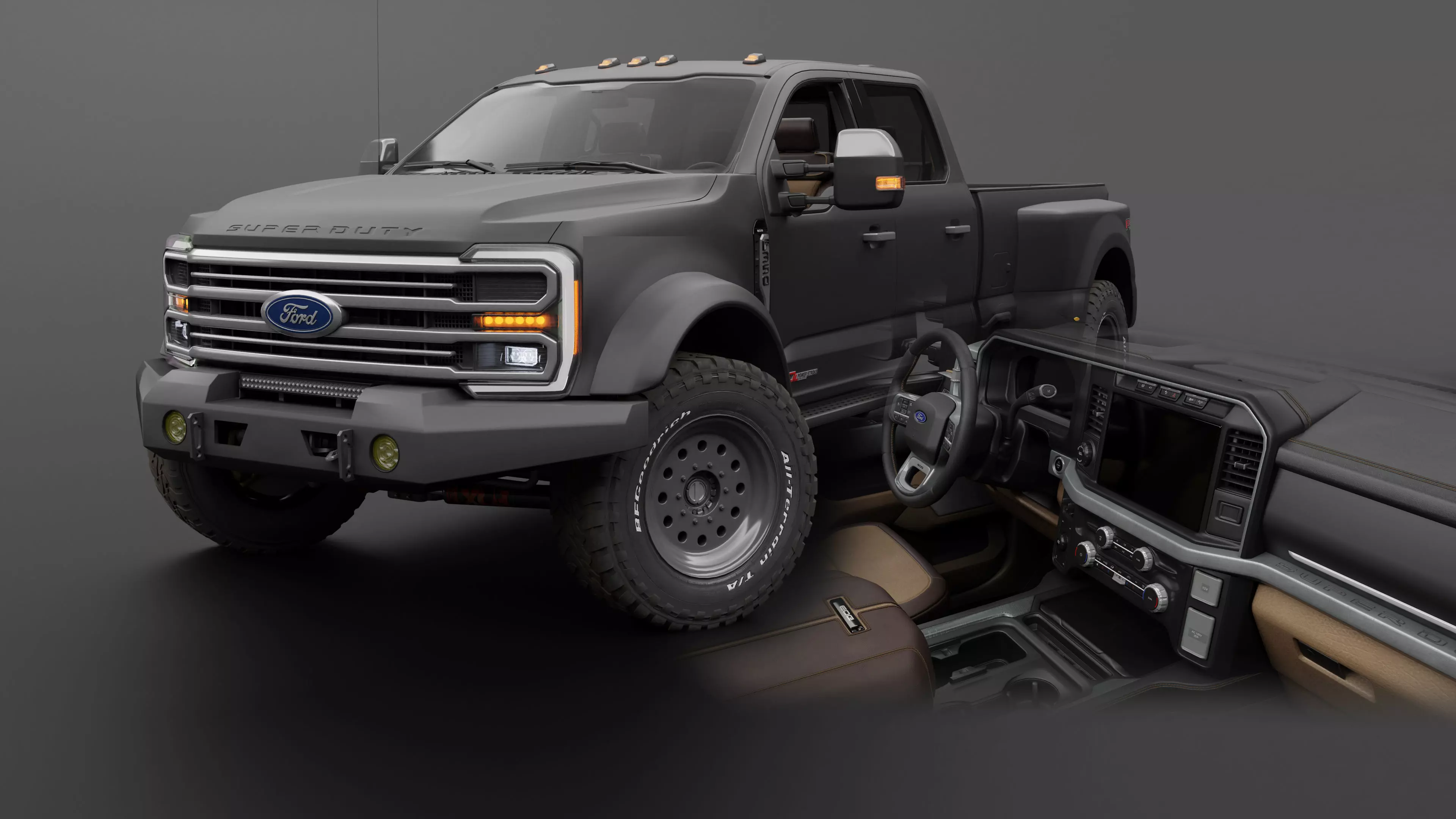 Ford F350 - F550 Super Duty Dually EOG - Complete Model 3D model_0