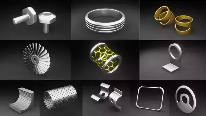 Hard surface Mechanical Kit bash pack-01