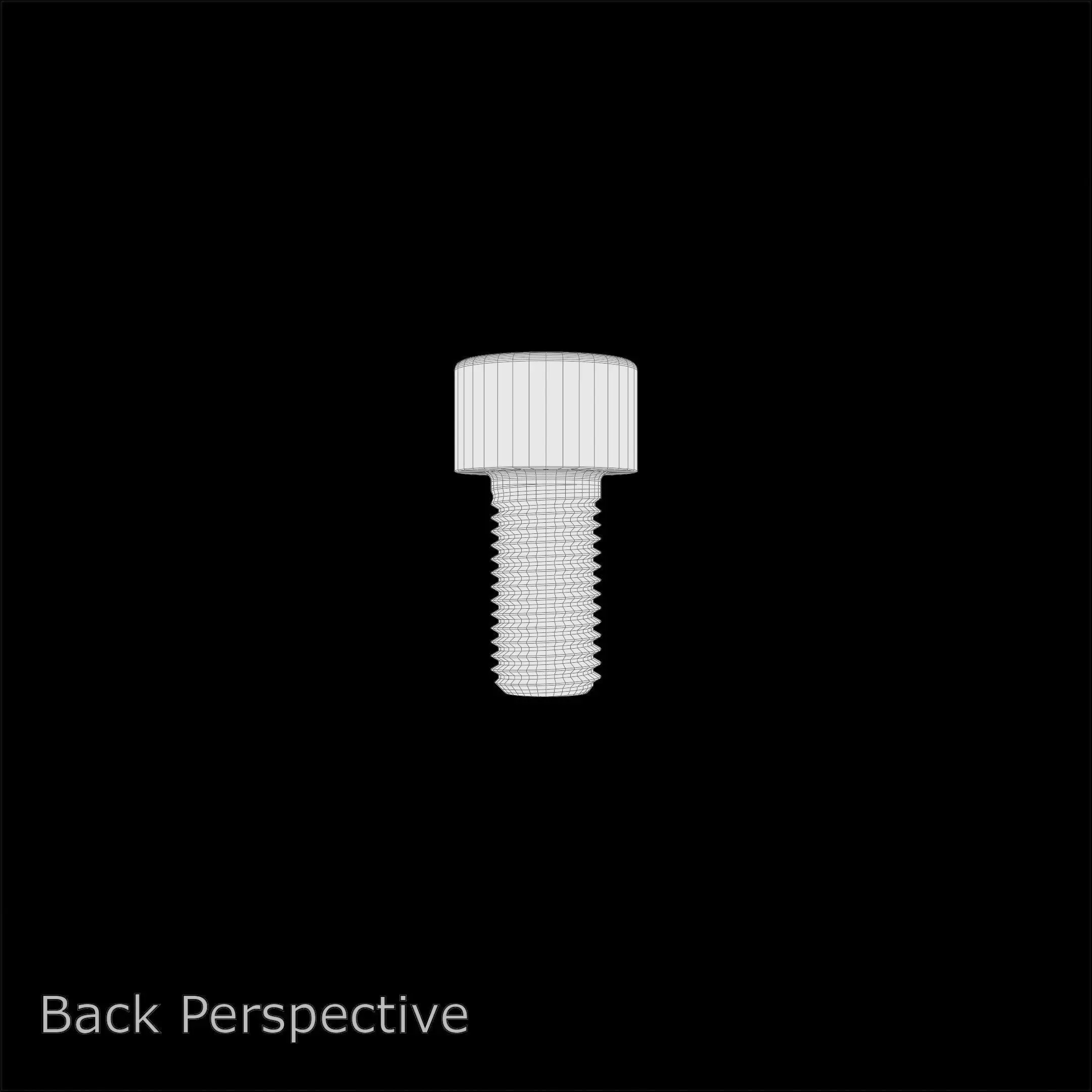 Steel Stained M6 Bolt Allen Cap with PBR 4K Textures 3D model_9