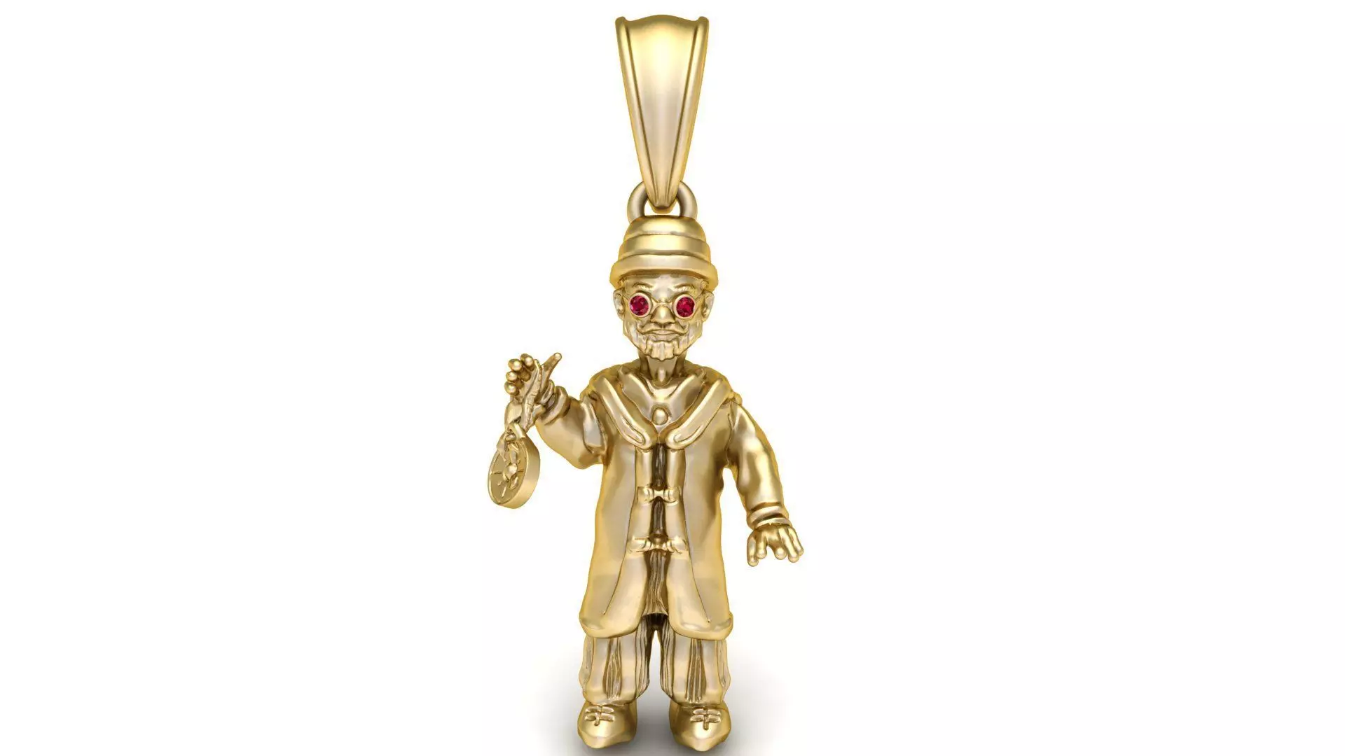 gold character pendant 3D printable model 3D print model