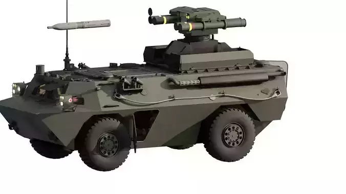 WZ550 4x4 with HJ-9 3D model