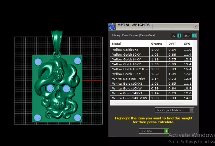SKULL FACES PENDANT 3D print model_6