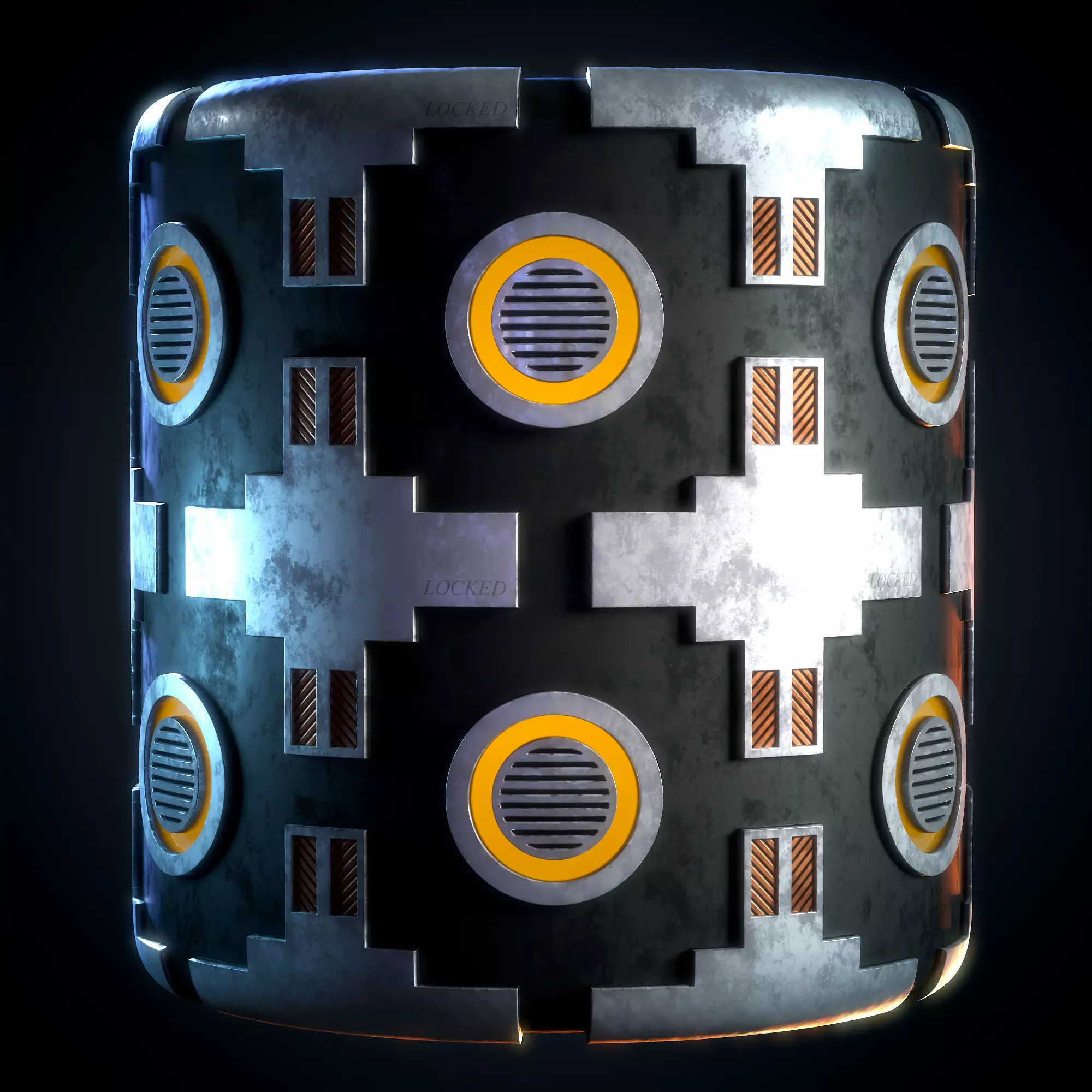 Sci-fi Metal Plat Stylized - VOL 05 - SBsar - Maps Texture_11