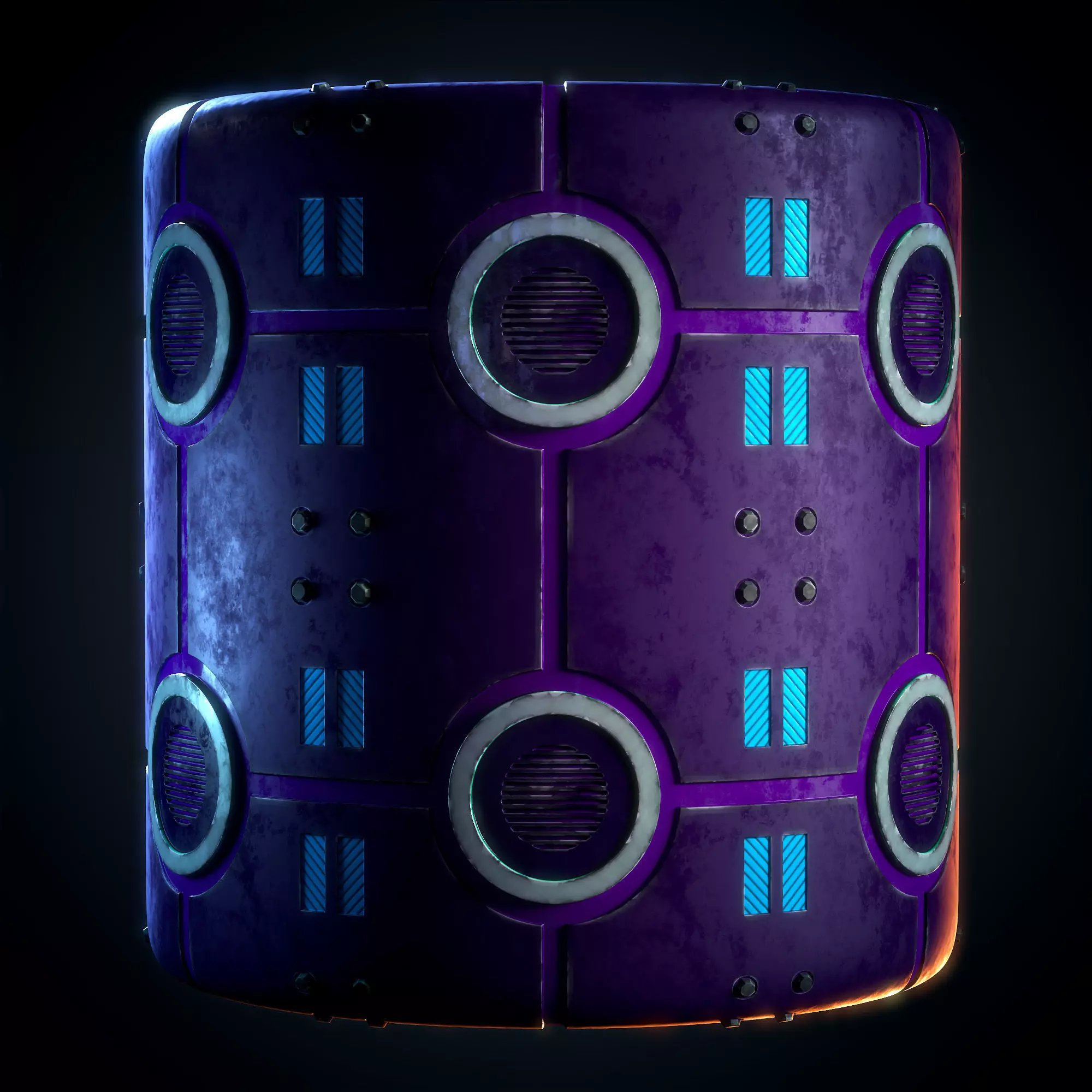 Sci-fi Metal Plat Stylized - VOL 05 - SBsar - Maps Texture_12