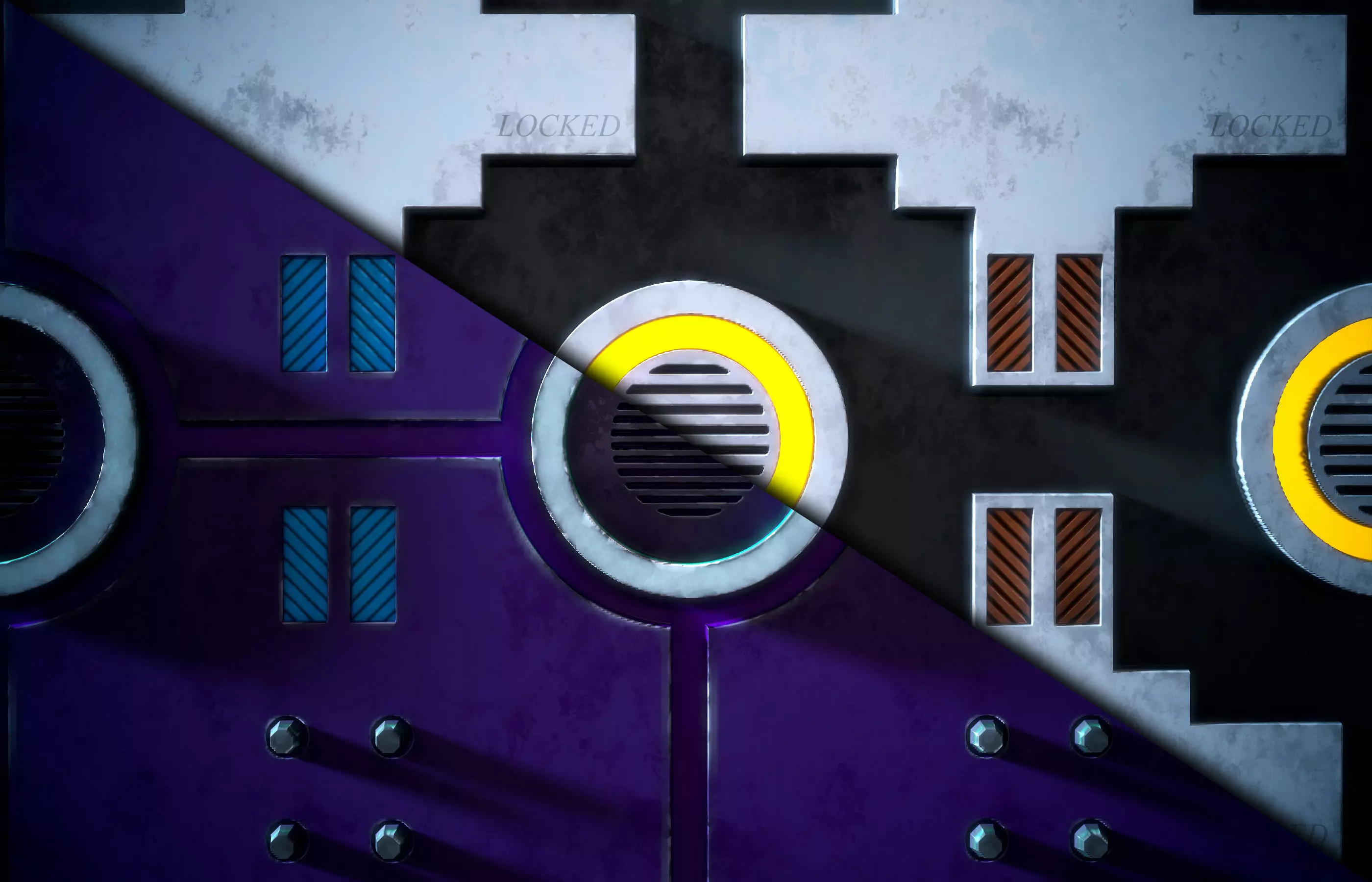 Sci-fi Metal Plat Stylized - VOL 05 - SBsar - Maps Texture_3