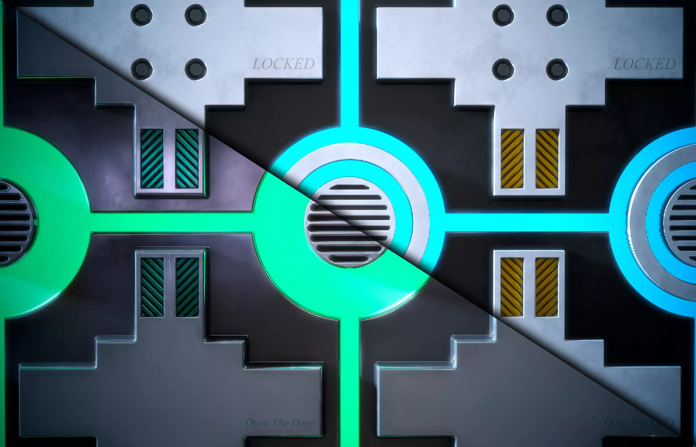 Sci-fi Metal Plat Stylized - VOL 05 - SBsar - Maps Texture_4