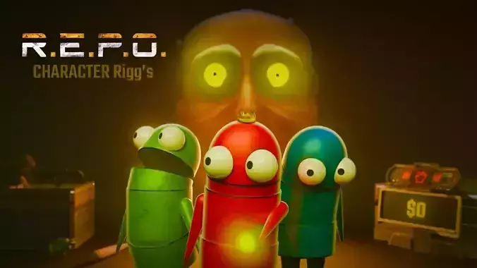 REPO 3D Character Model With Rigg