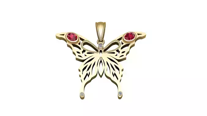 BUTTERFLY GOLD PENDANT 
