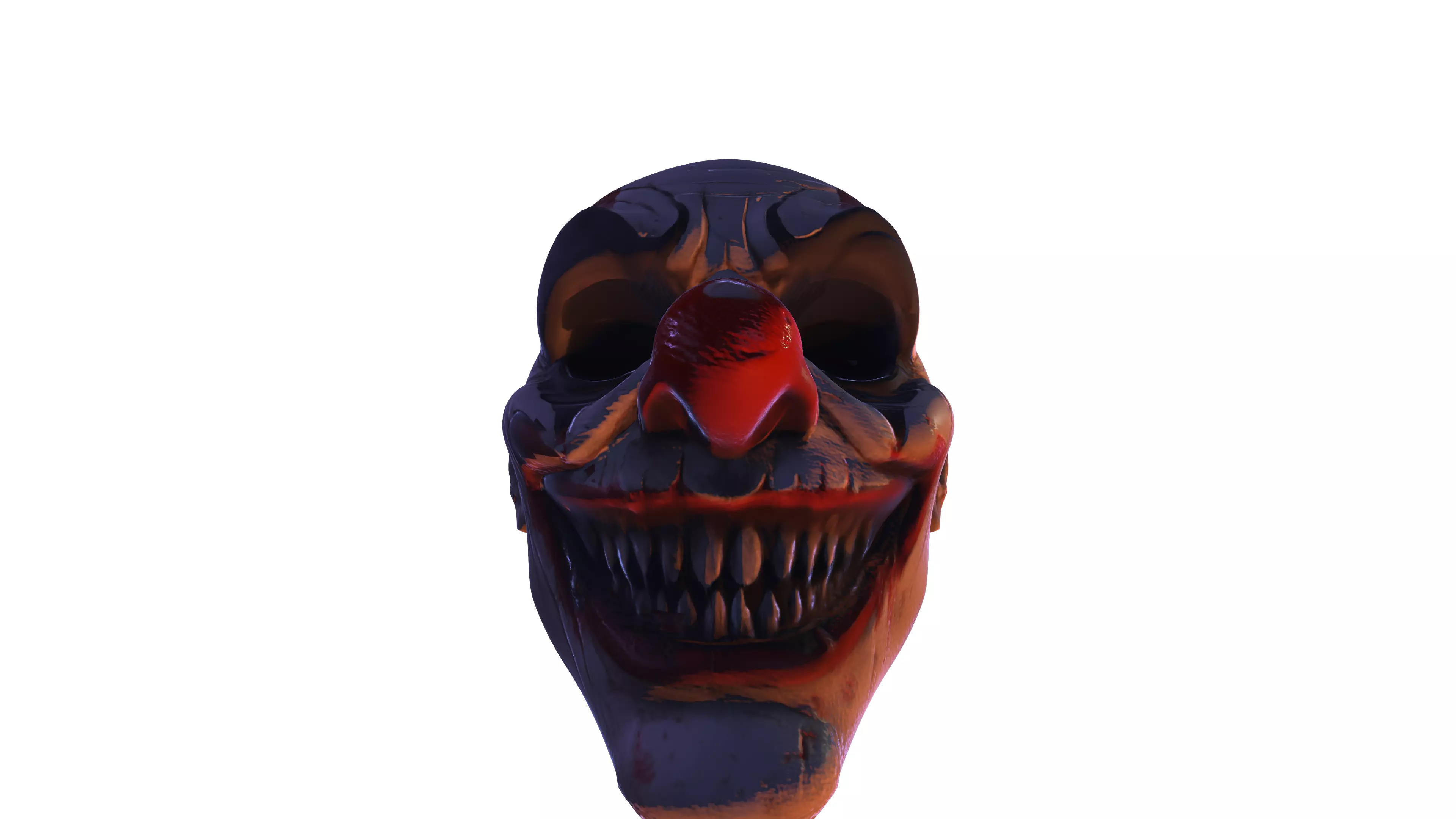 Realistic Clown Mask High Detail 3D Model for Games and 3D Print 3D model_3
