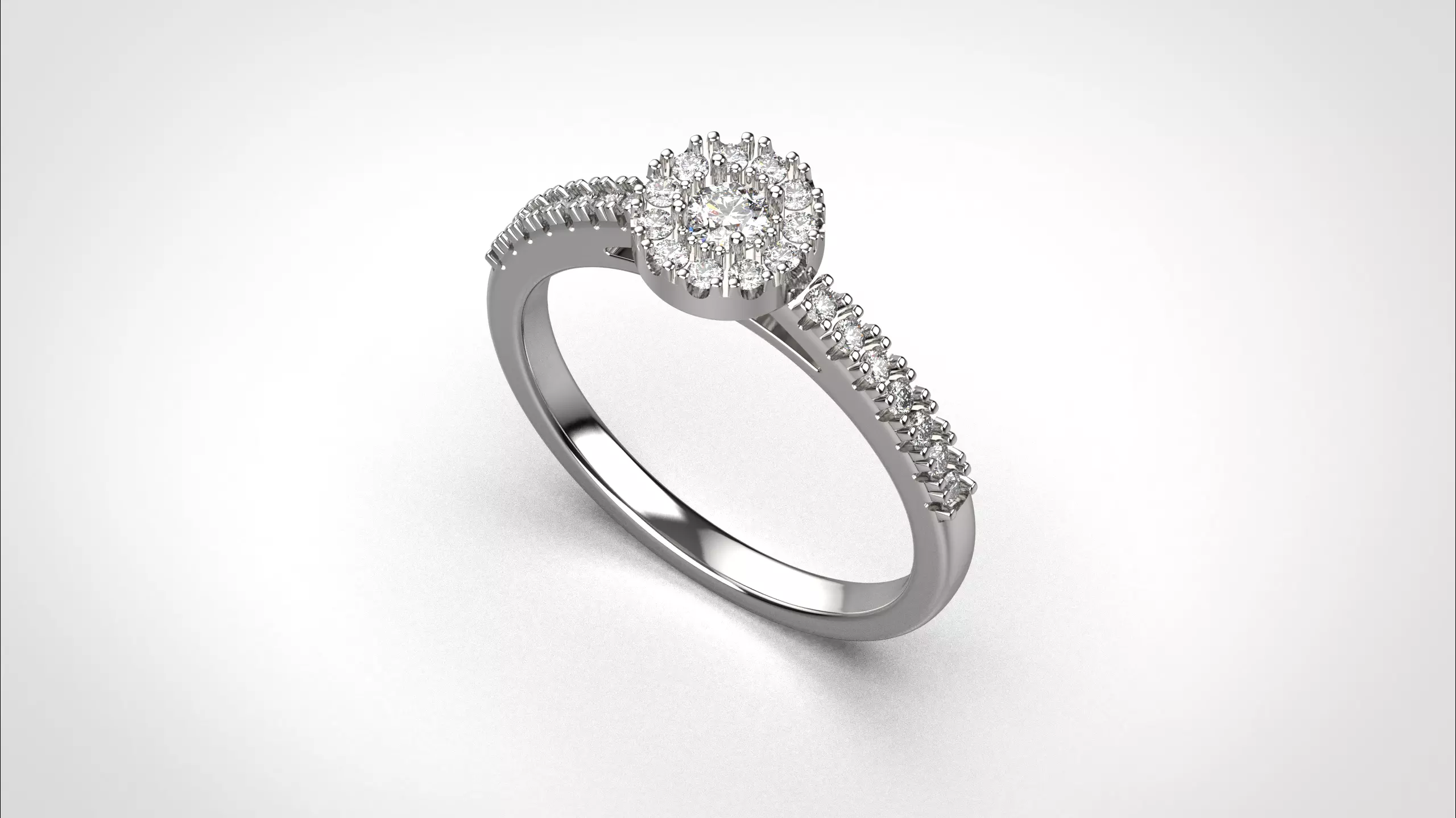 Halo ring stl obj 3D print model R147 3D print model 3D print model_0