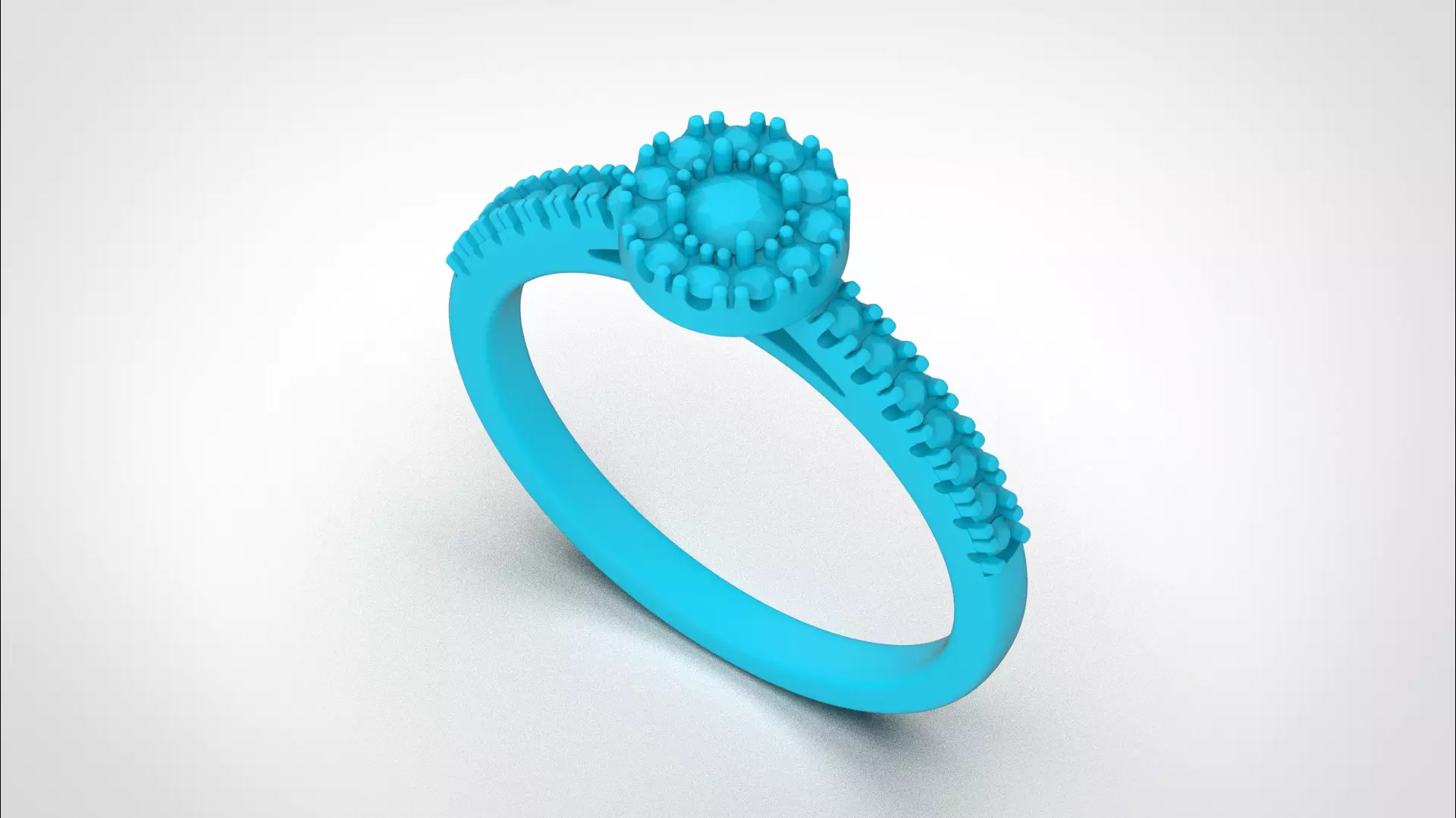 Halo ring stl obj 3D print model R147 3D print model 3D print model_22