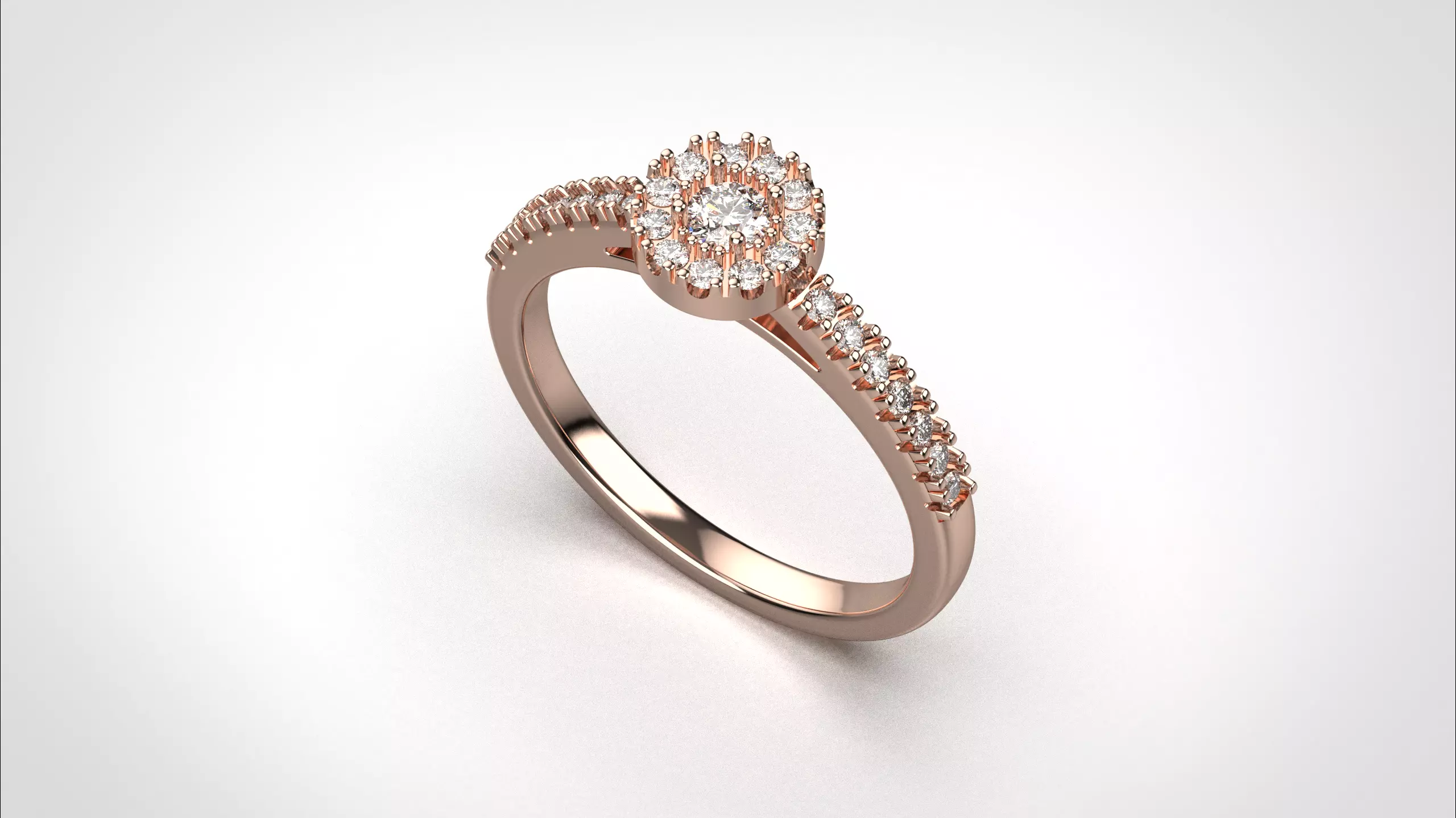 Halo ring stl obj 3D print model R147 3D print model 3D print model_15