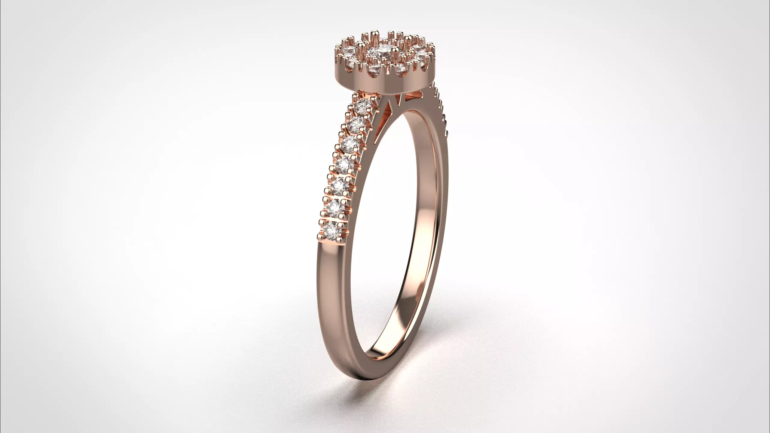 Halo ring stl obj 3D print model R147 3D print model 3D print model_18