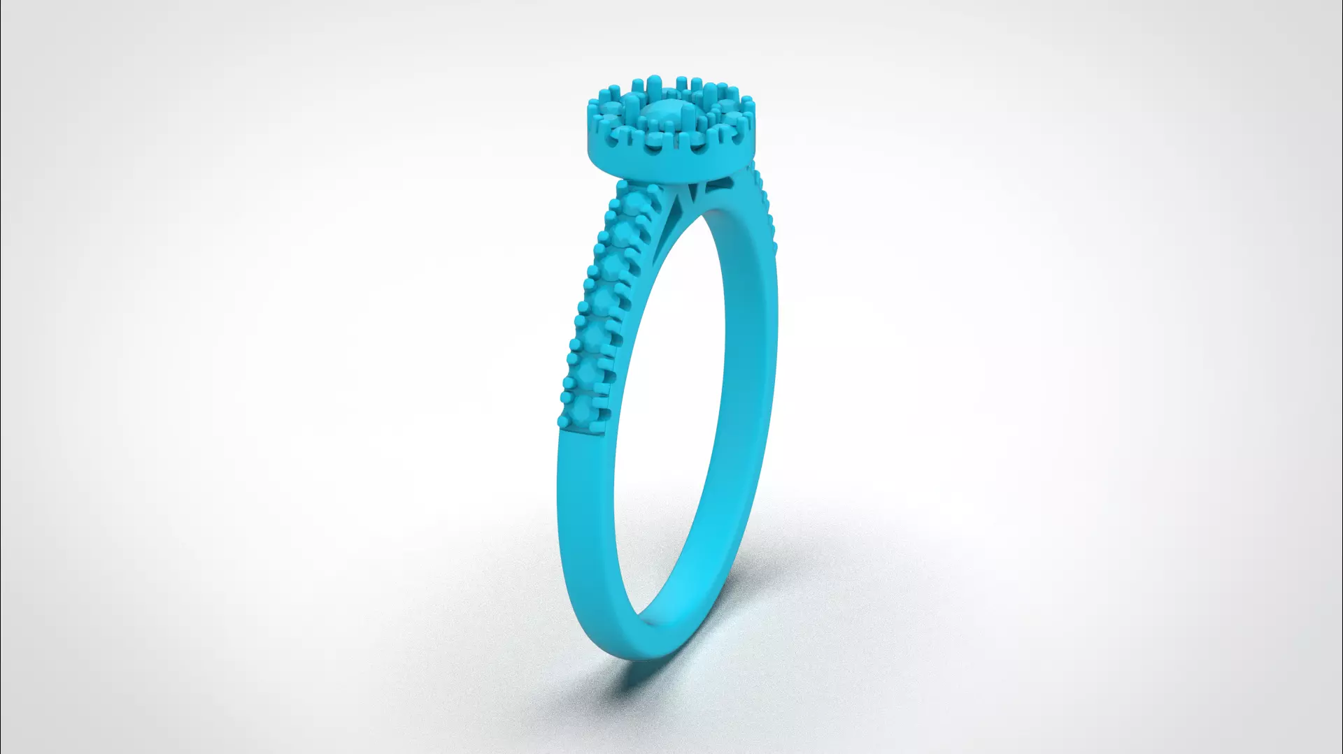 Halo ring stl obj 3D print model R147 3D print model 3D print model_24