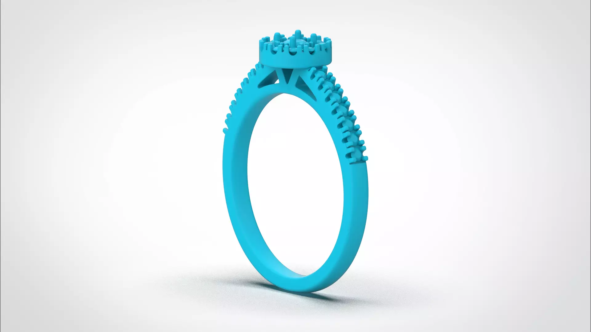 Halo ring stl obj 3D print model R147 3D print model 3D print model_27