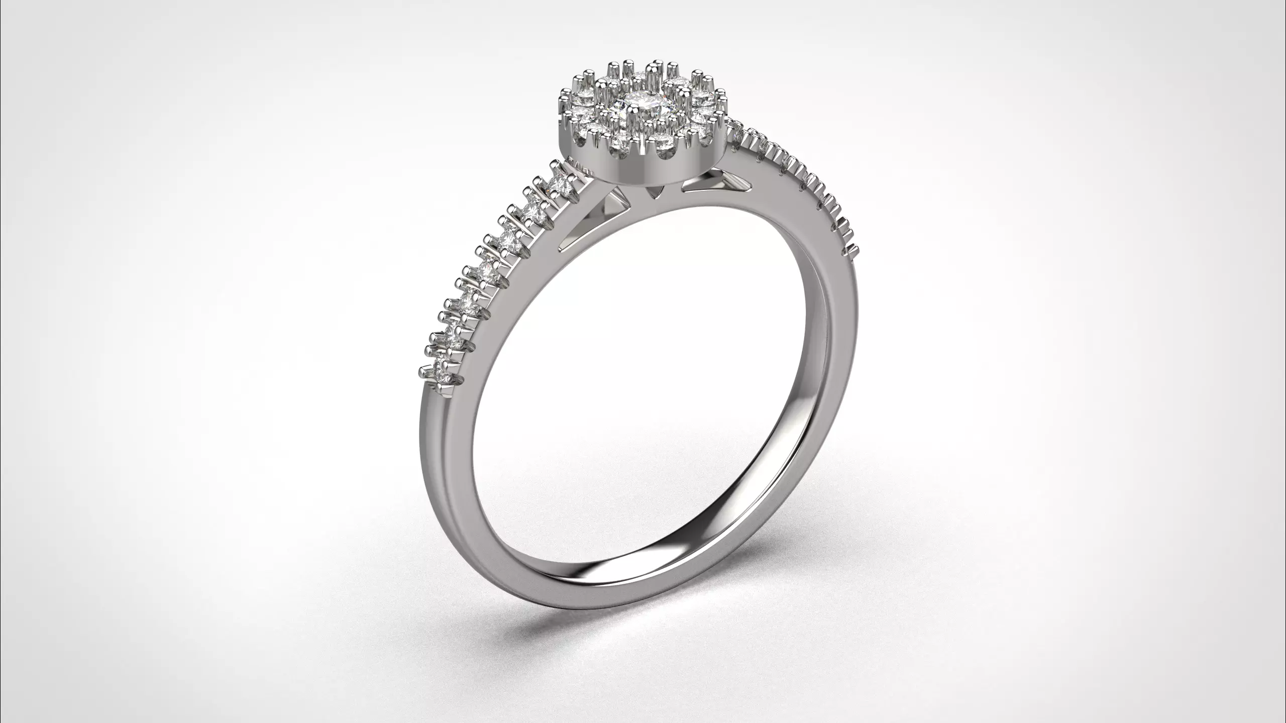 Halo ring stl obj 3D print model R147 3D print model 3D print model_1