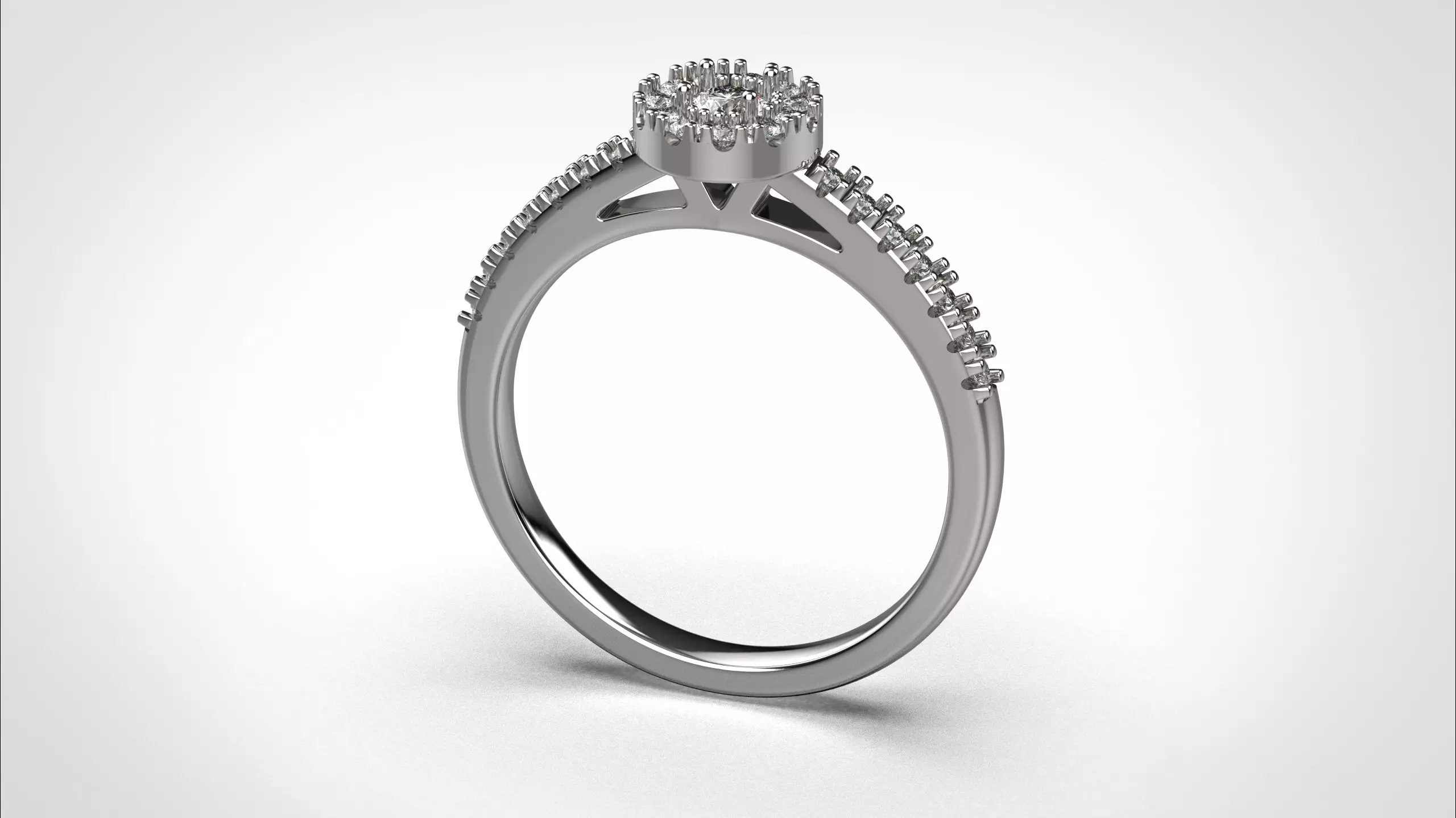 Halo ring stl obj 3D print model R147 3D print model 3D print model_4