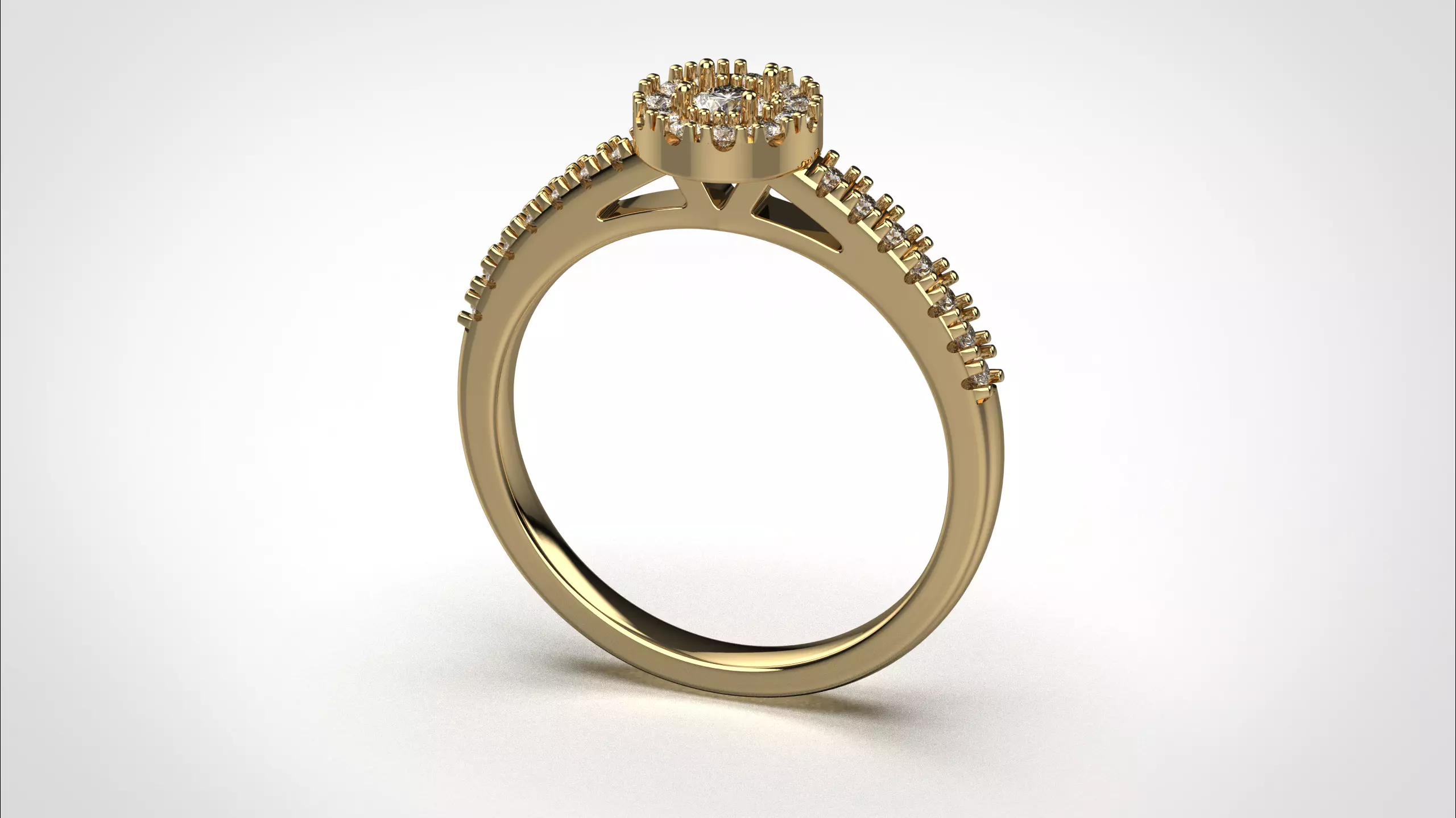 Halo ring stl obj 3D print model R147 3D print model 3D print model_12