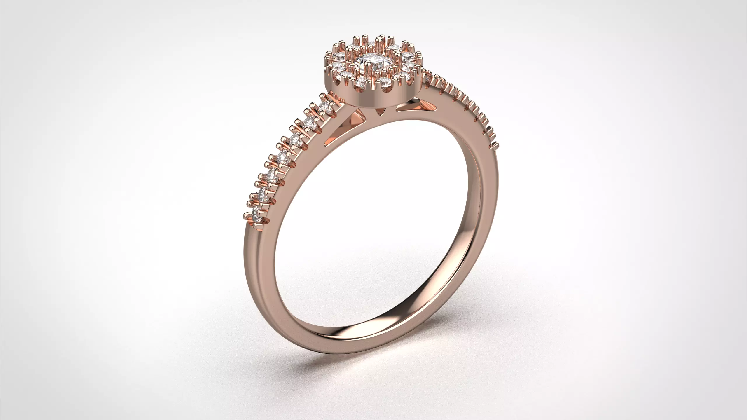 Halo ring stl obj 3D print model R147 3D print model 3D print model_16