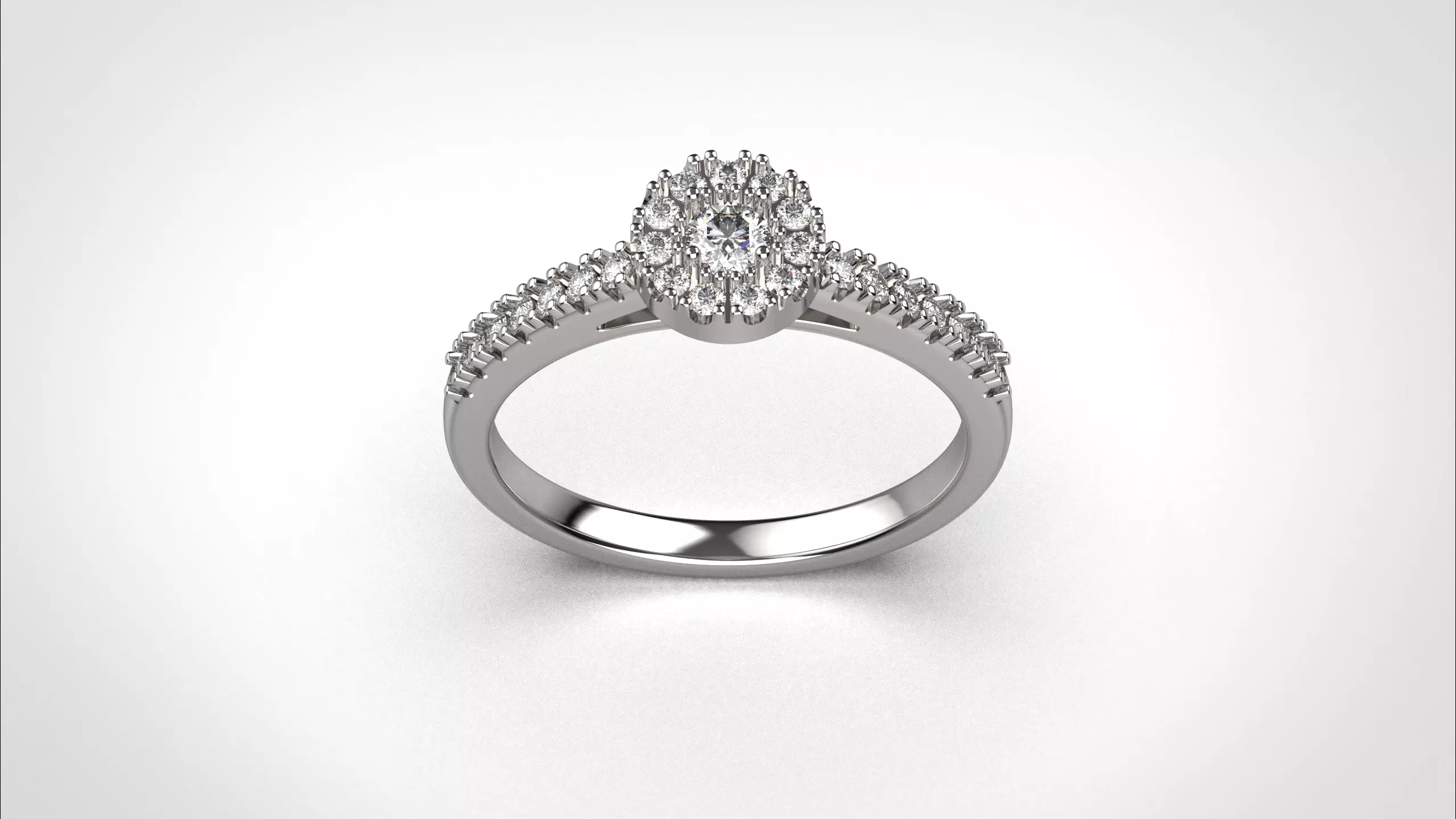 Halo ring stl obj 3D print model R147 3D print model 3D print model_2