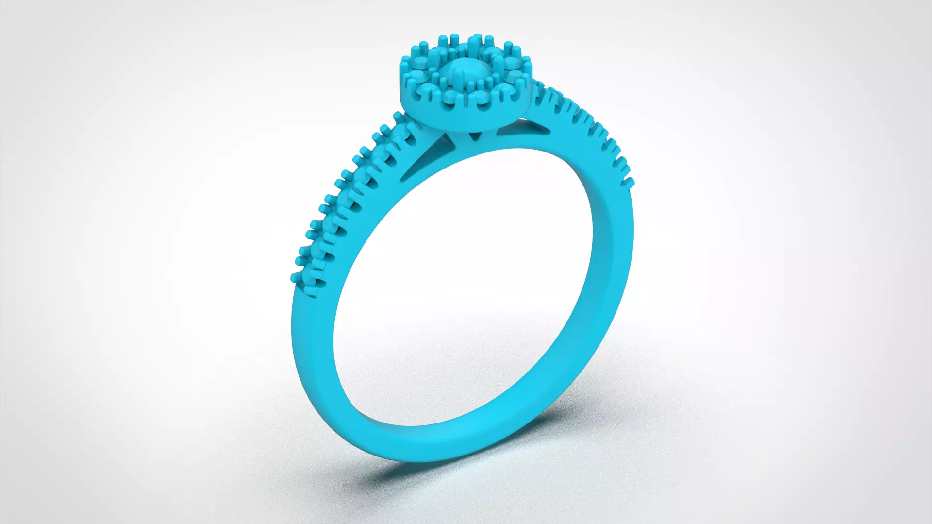 Halo ring stl obj 3D print model R147 3D print model 3D print model_23