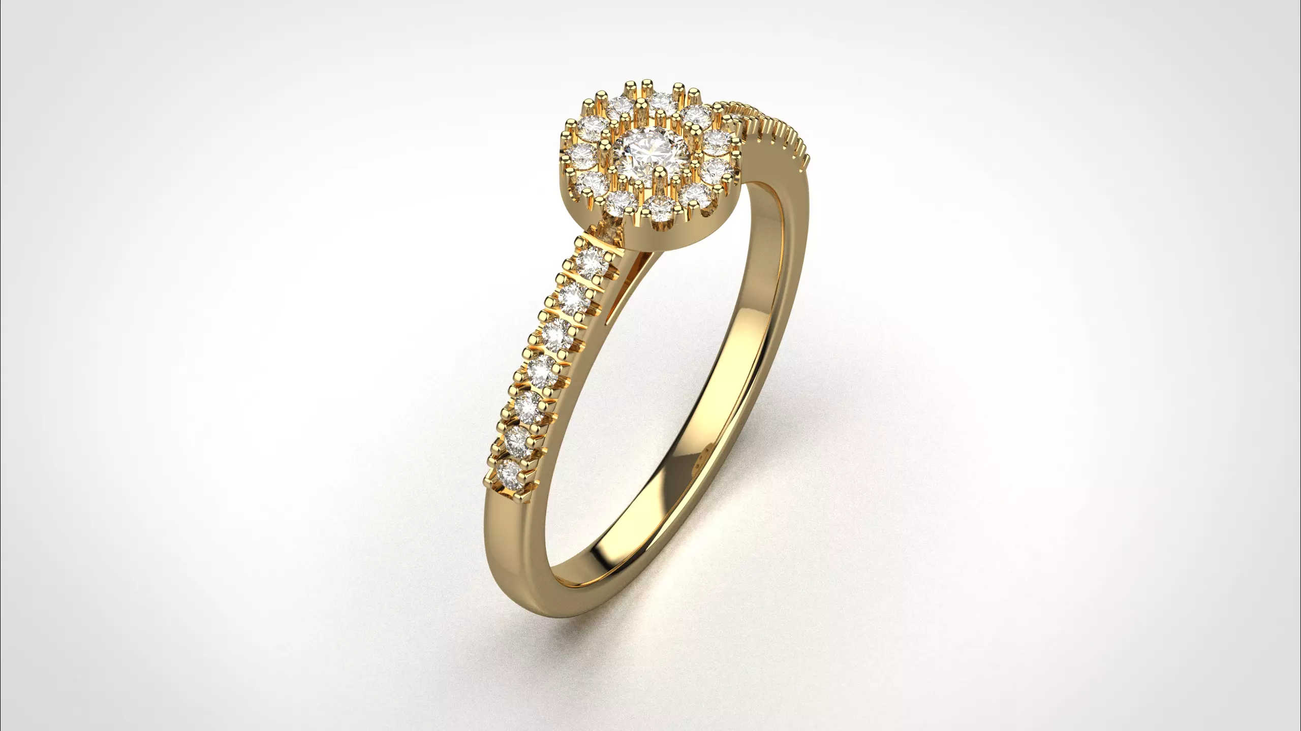 Halo ring stl obj 3D print model R147 3D print model 3D print model_14