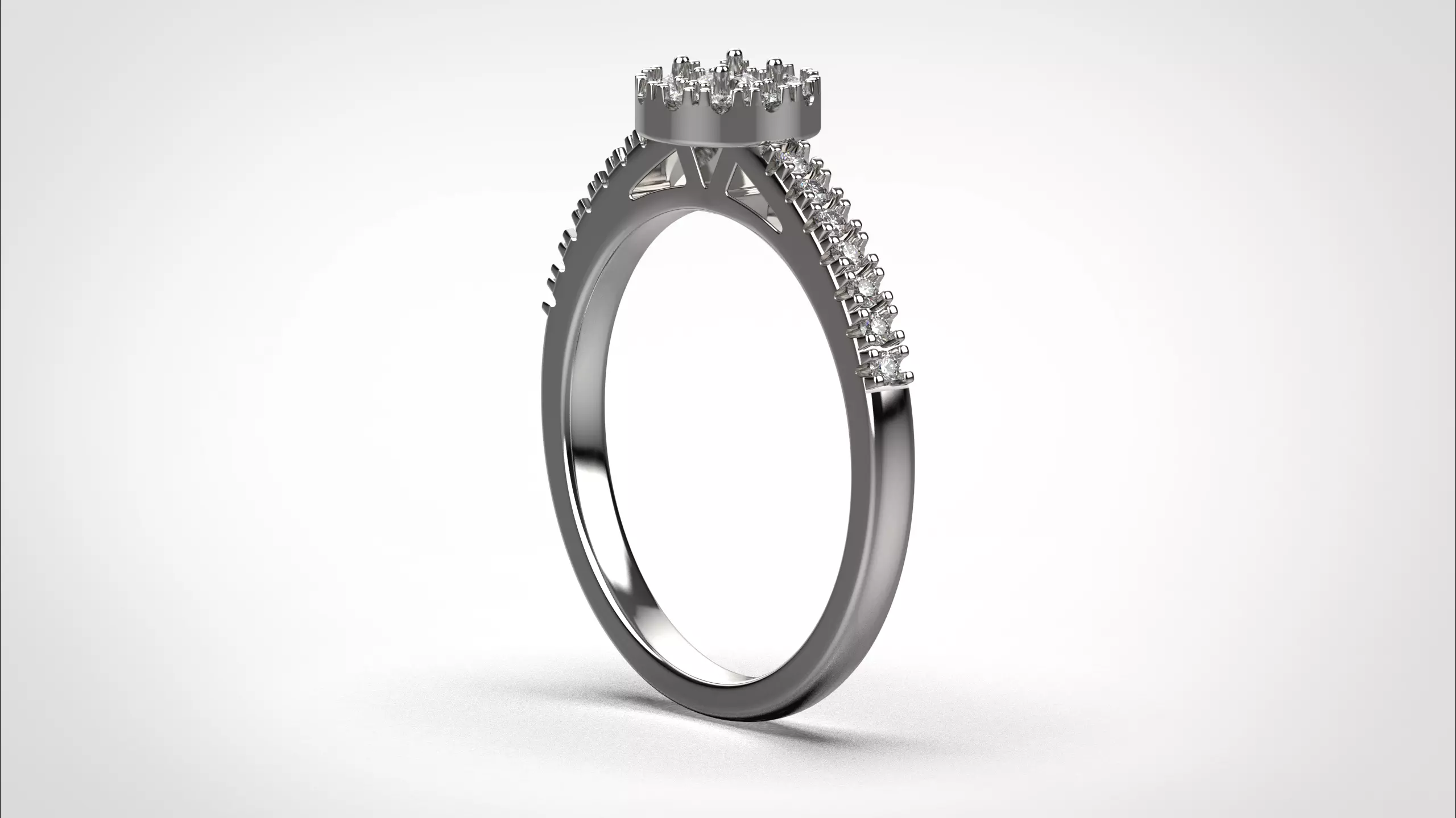 Halo ring stl obj 3D print model R147 3D print model 3D print model_5