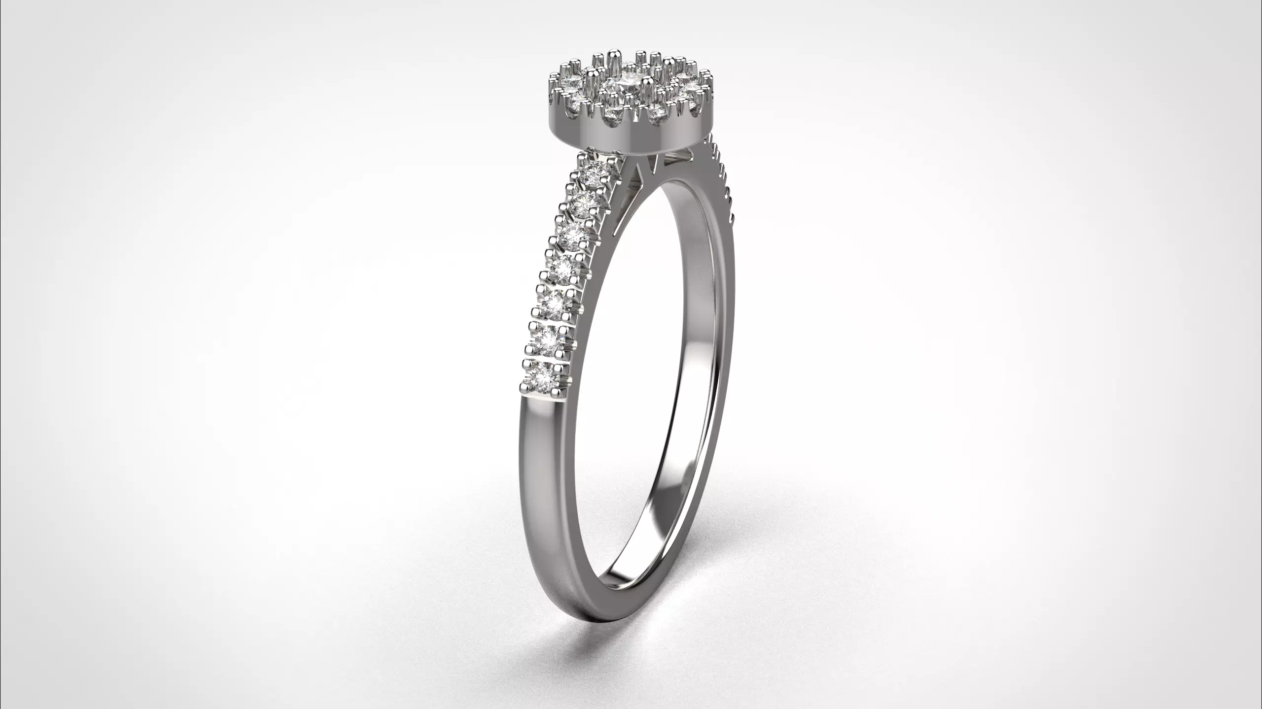 Halo ring stl obj 3D print model R147 3D print model 3D print model_3