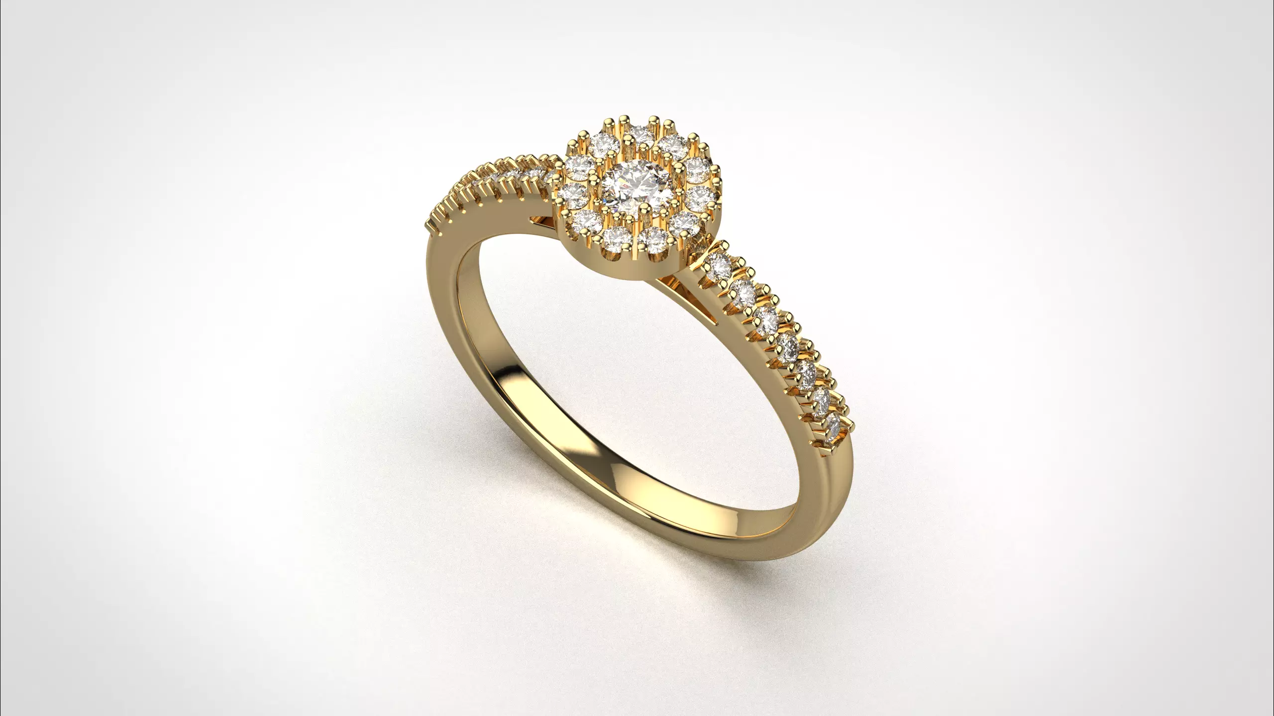 Halo ring stl obj 3D print model R147 3D print model 3D print model_8