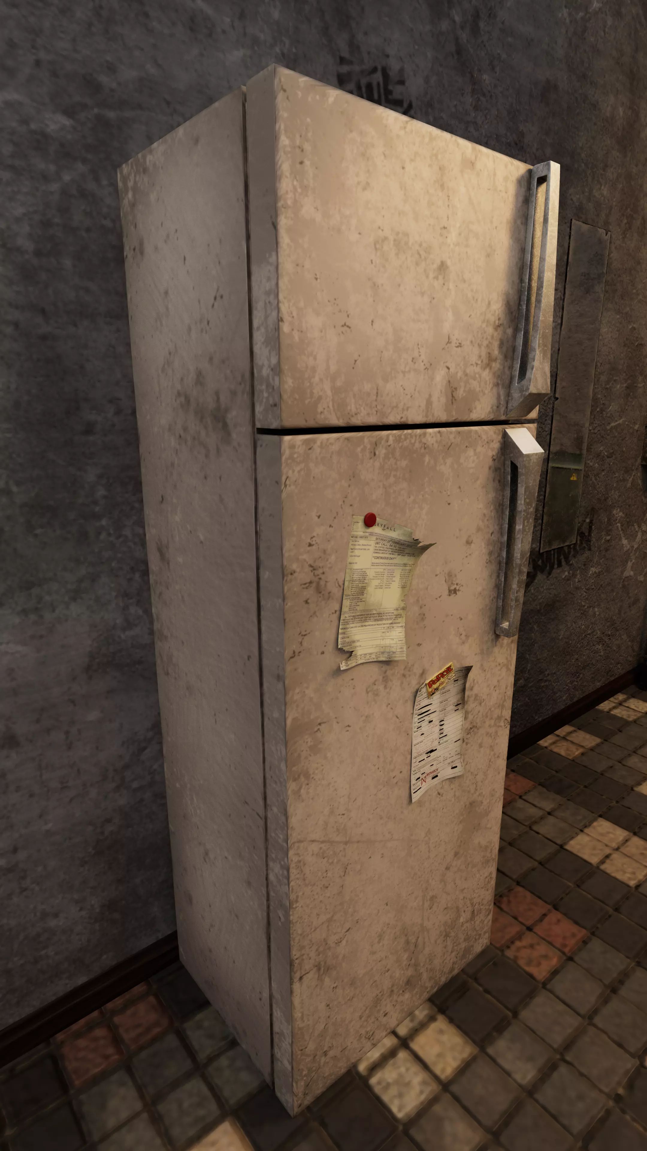 Realistic Fridge 3D model_2
