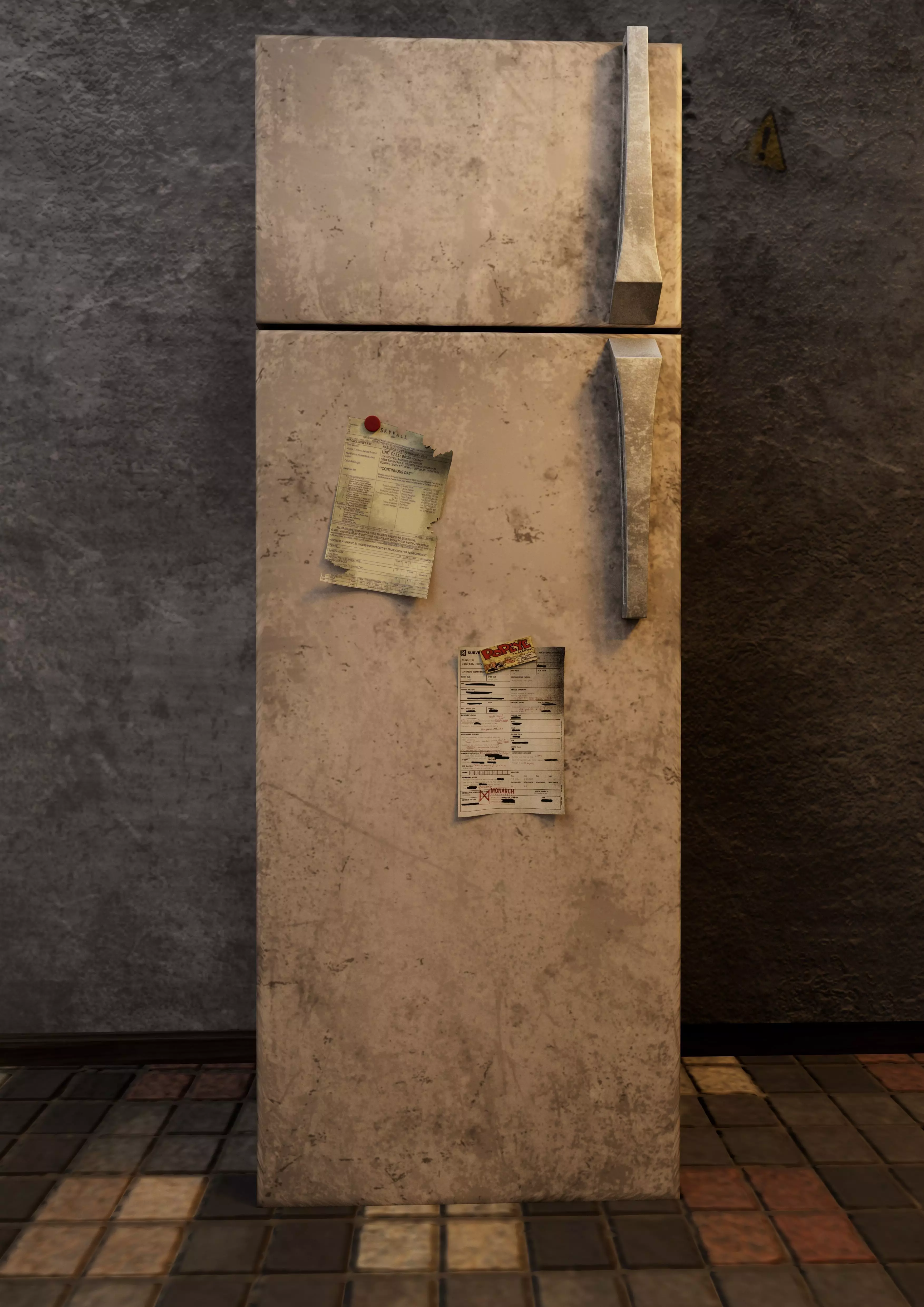 Realistic Fridge 3D model_0