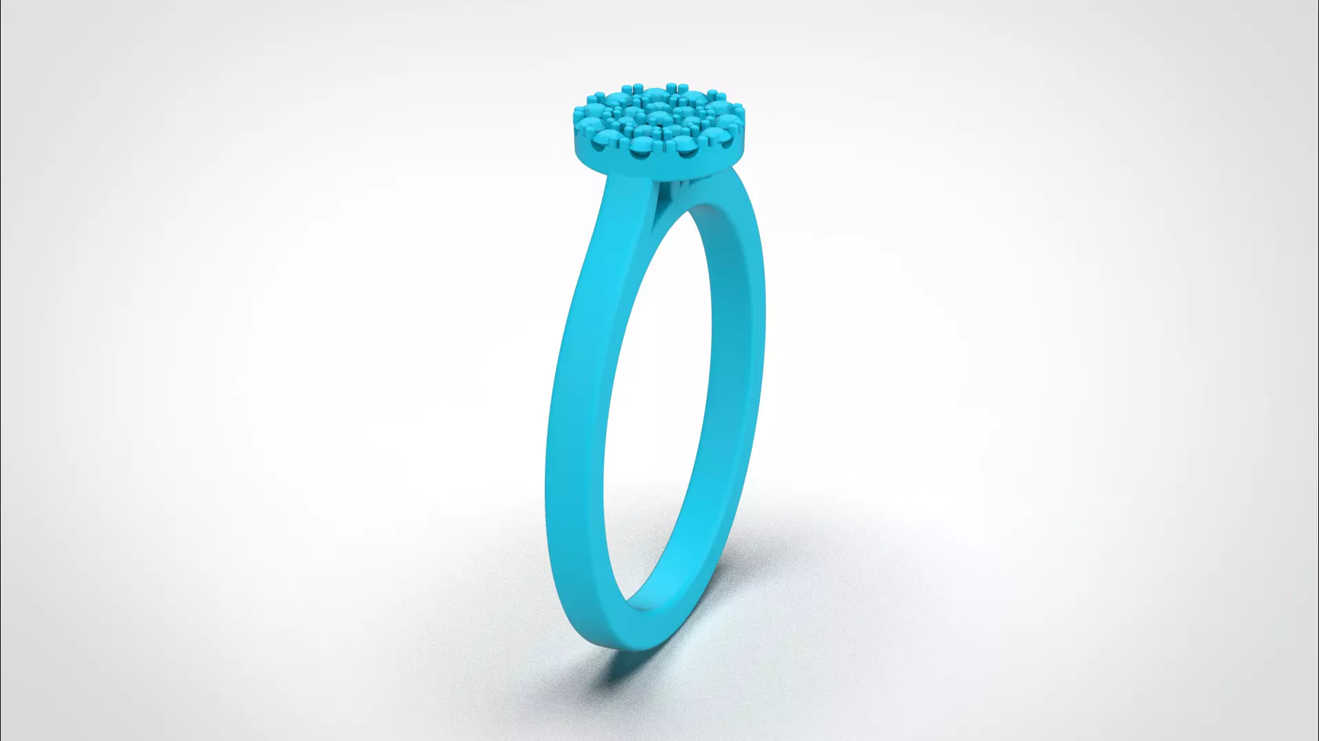 Pave ring stl obj 3D print model R148 3D print model 3D print model_25