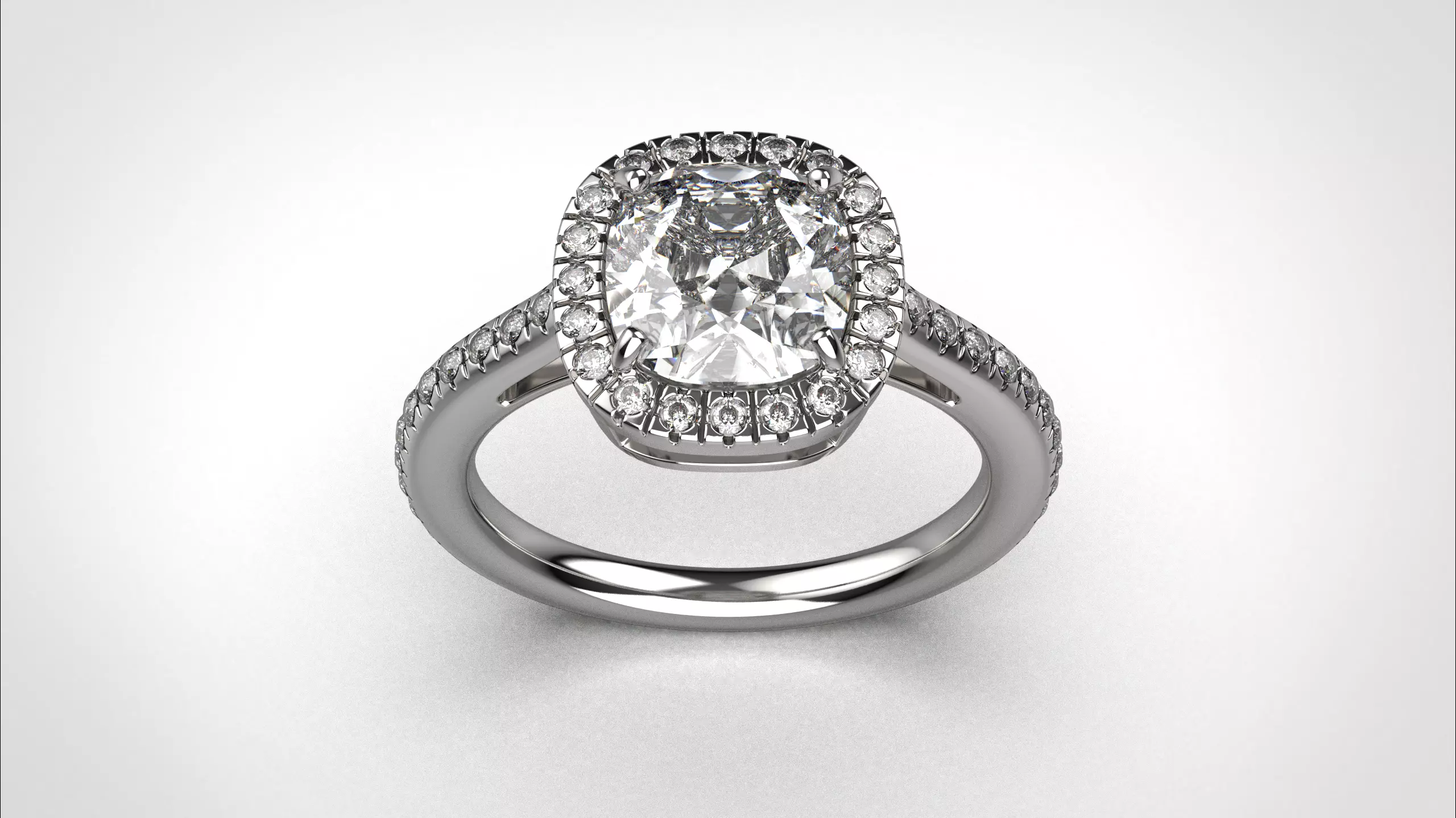 Cushion Halo ring stl obj 3D print model R153 3D print model 3D print model_2