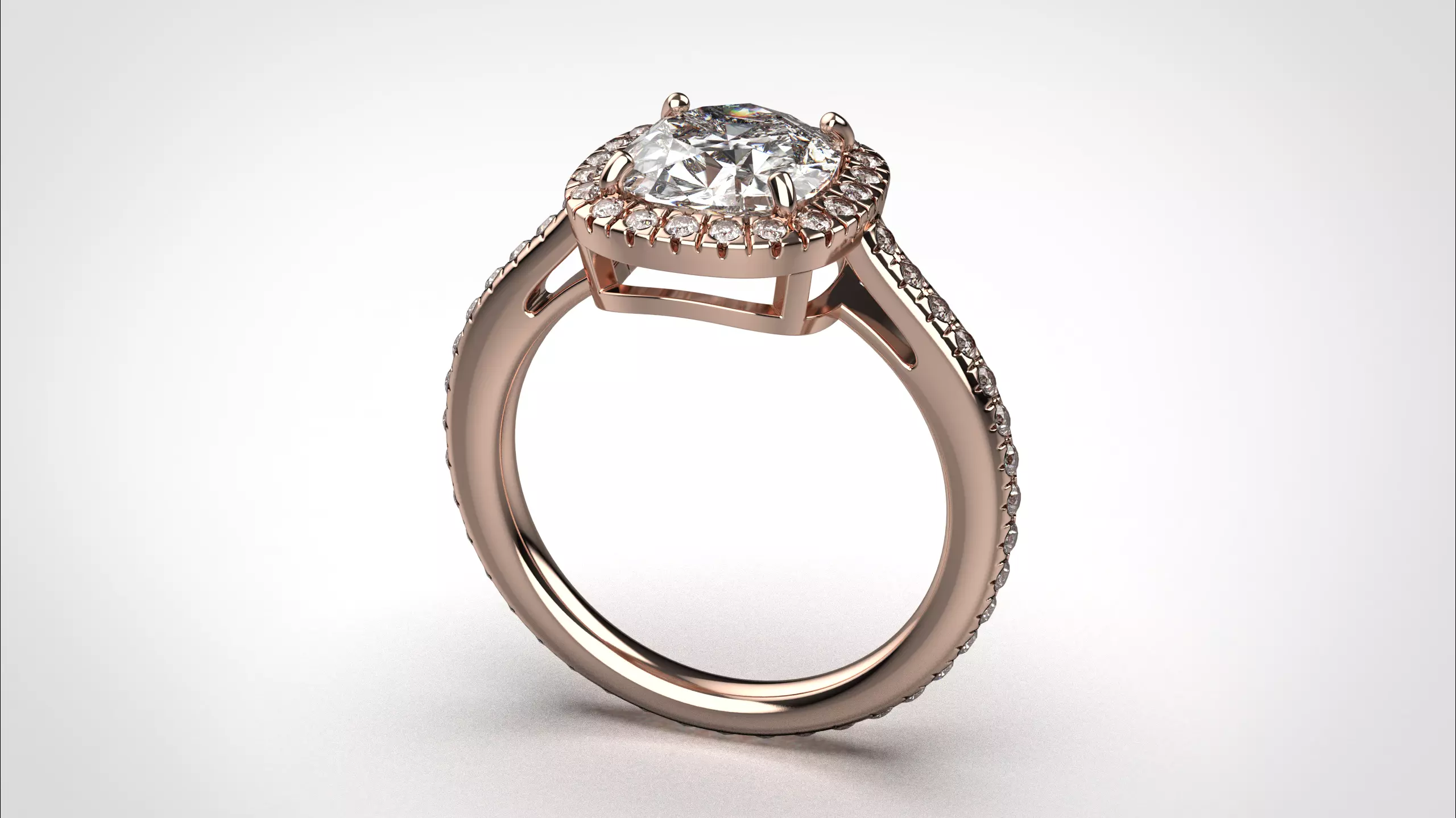 Cushion Halo ring stl obj 3D print model R153 3D print model 3D print model_19