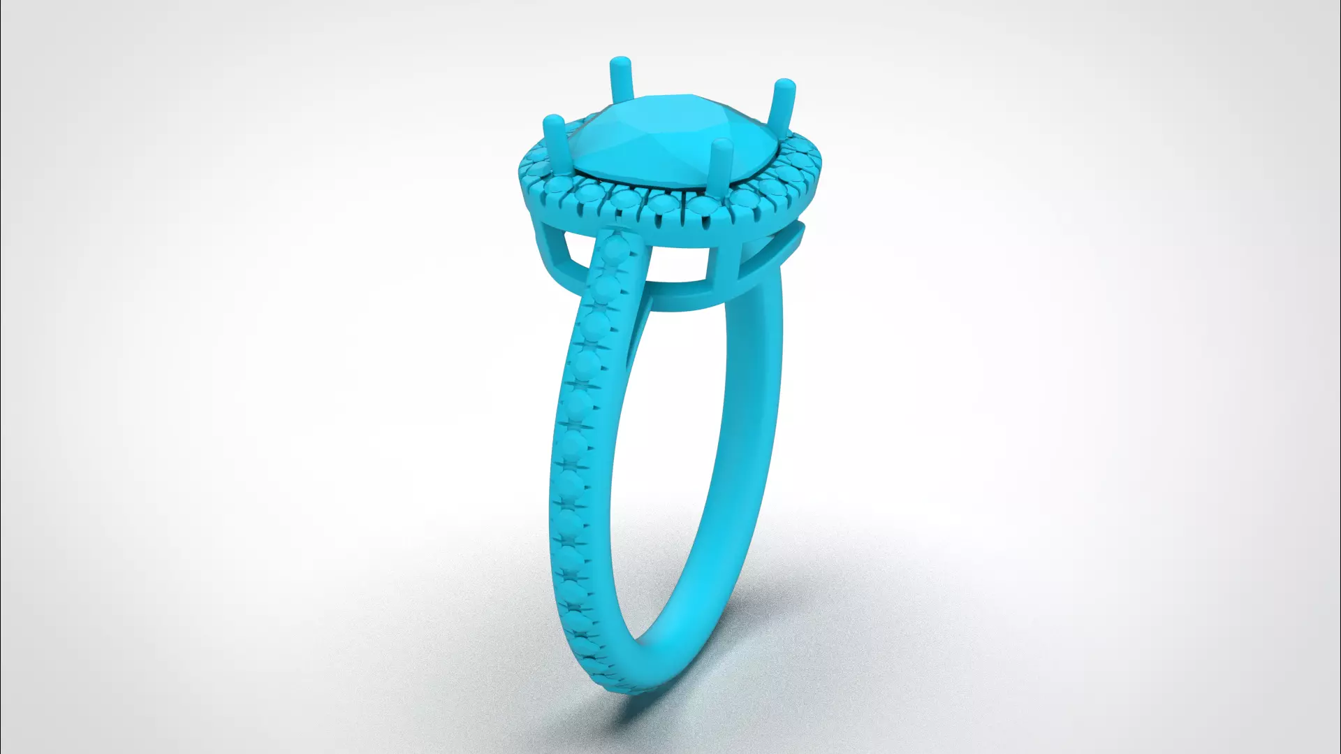 Cushion Halo ring stl obj 3D print model R153 3D print model 3D print model_25