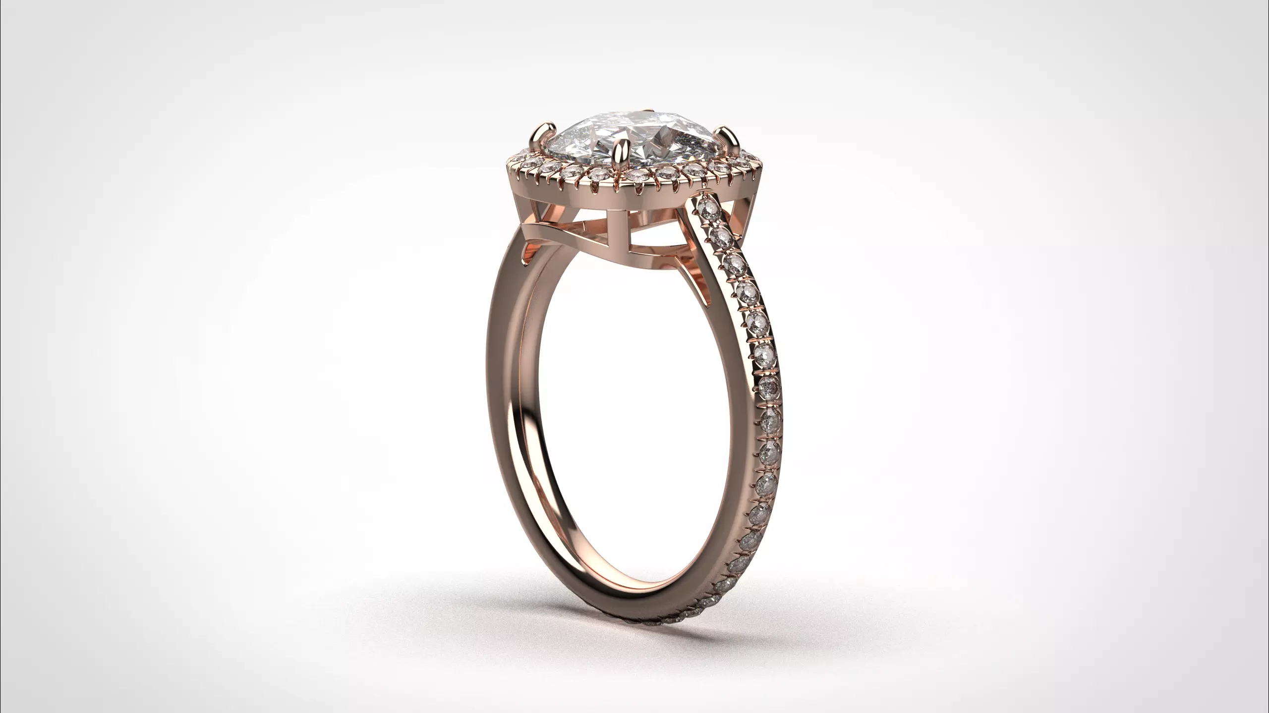 Cushion Halo ring stl obj 3D print model R153 3D print model 3D print model_20