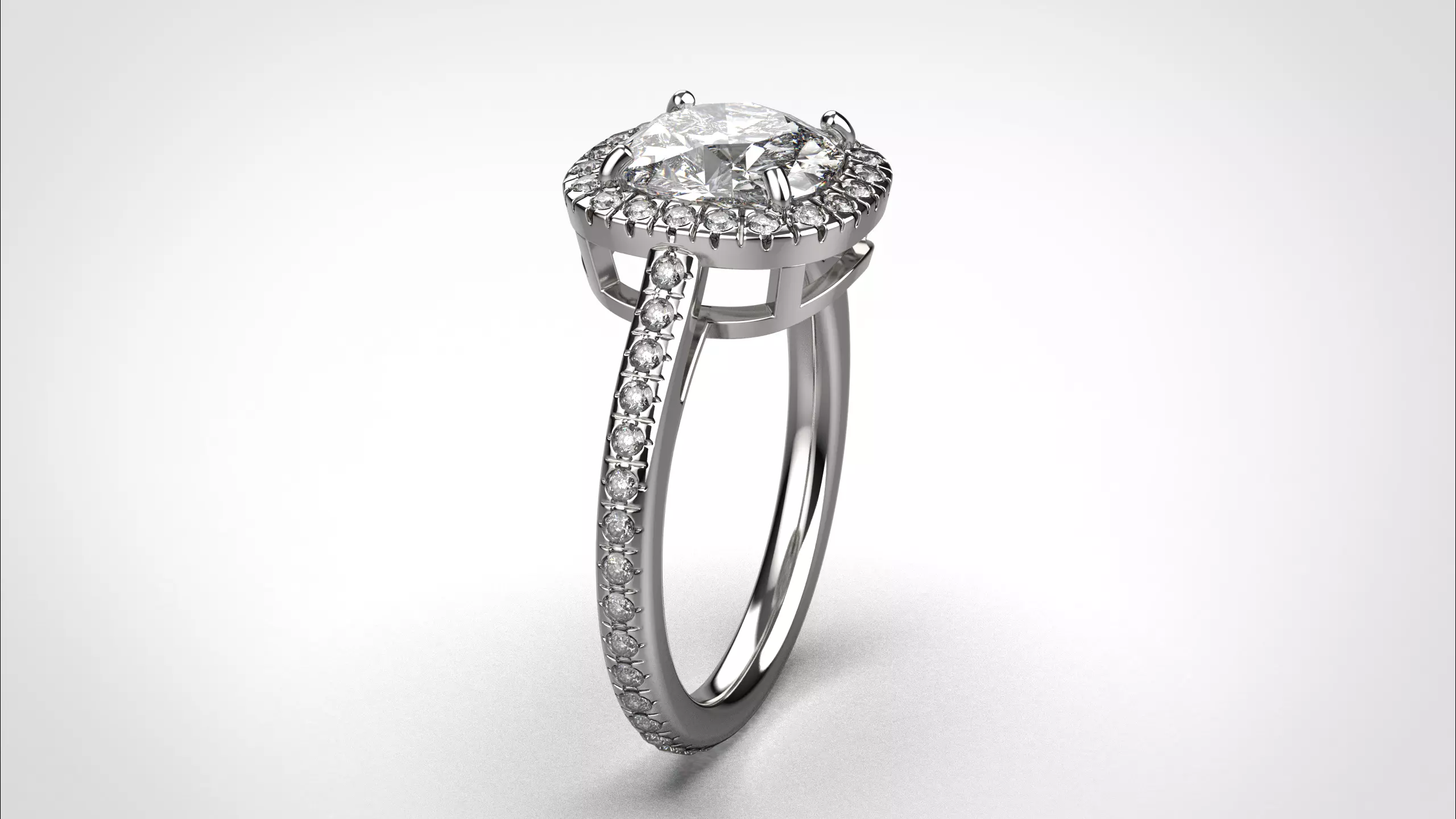 Cushion Halo ring stl obj 3D print model R153 3D print model 3D print model_3