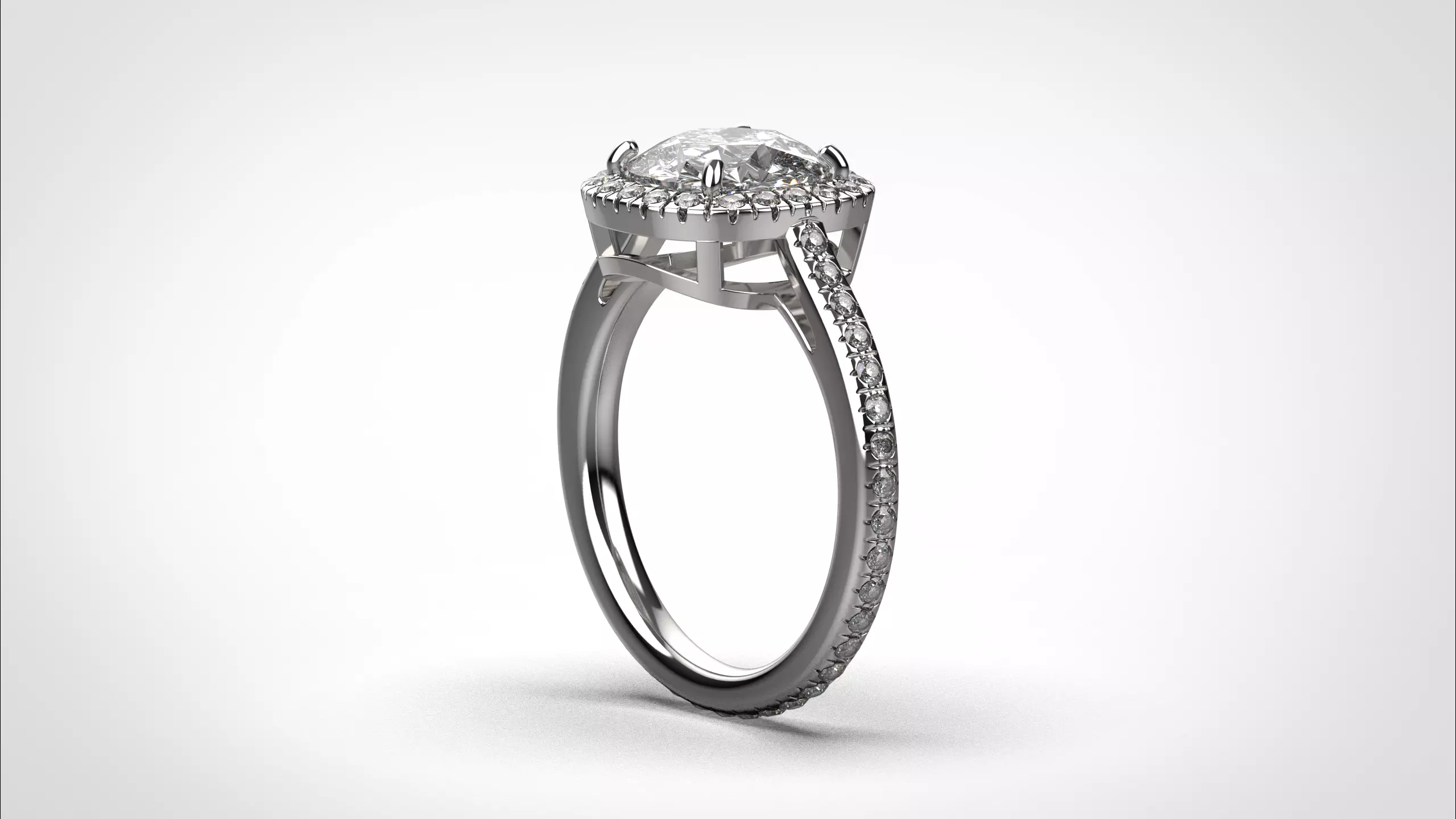 Cushion Halo ring stl obj 3D print model R153 3D print model 3D print model_5