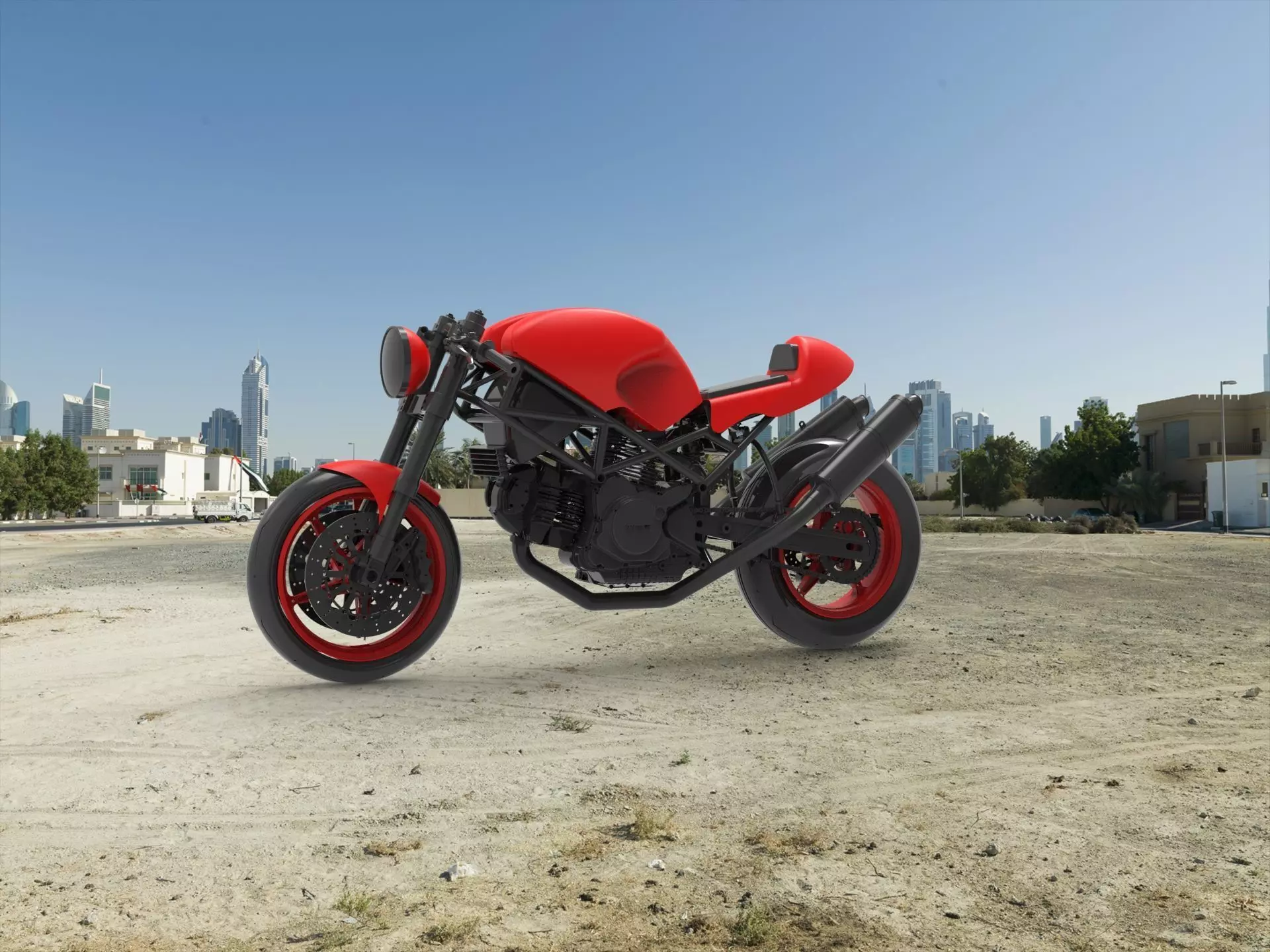 Ducati Monster motorcycle 3D print model