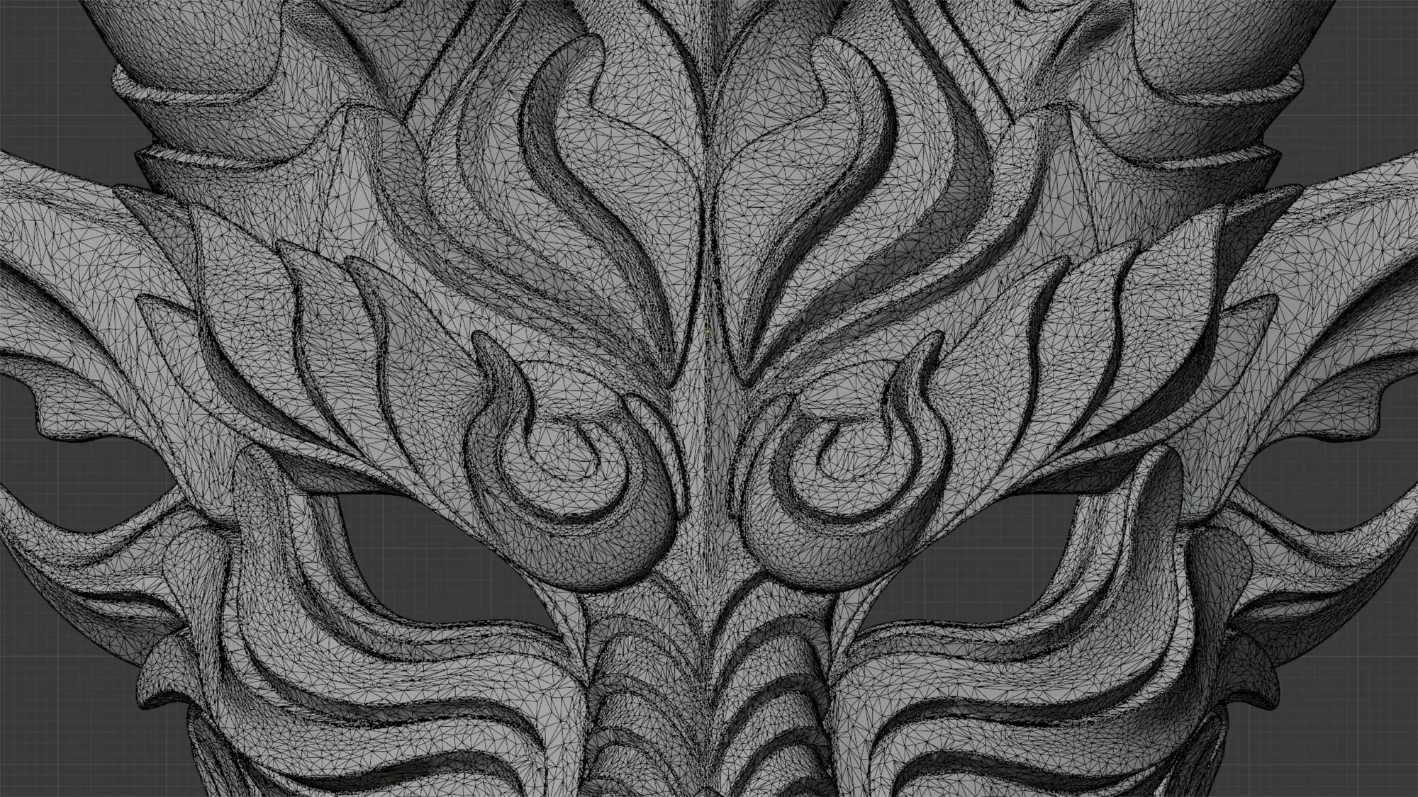 Dragon Mask for 3d Print Slt 3D print model_7