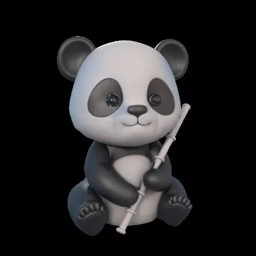 Cute baby panda Free 3D print model
