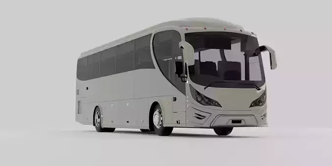 SKSBus E128 Premium 3D Model with Variations and Textures Low-poly 3D model