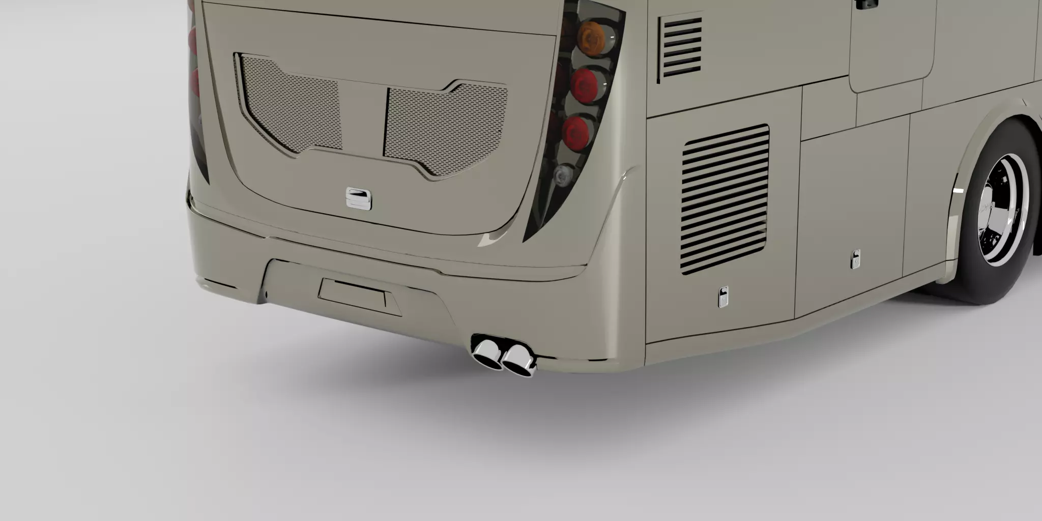 SKSBus E128 Premium 3D Model with Variations and Textures Low-poly 3D model_7