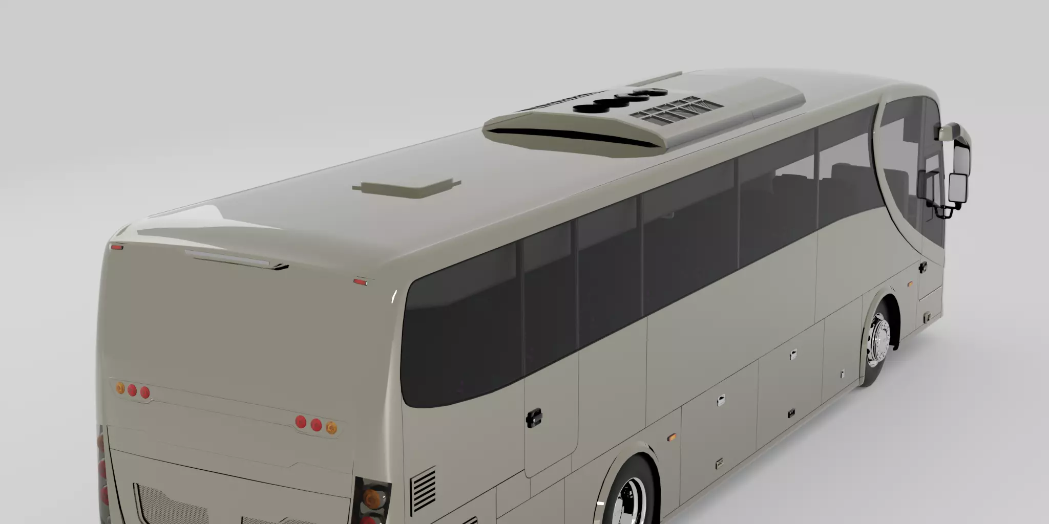 SKSBus E128 Premium 3D Model with Variations and Textures Low-poly 3D model_8