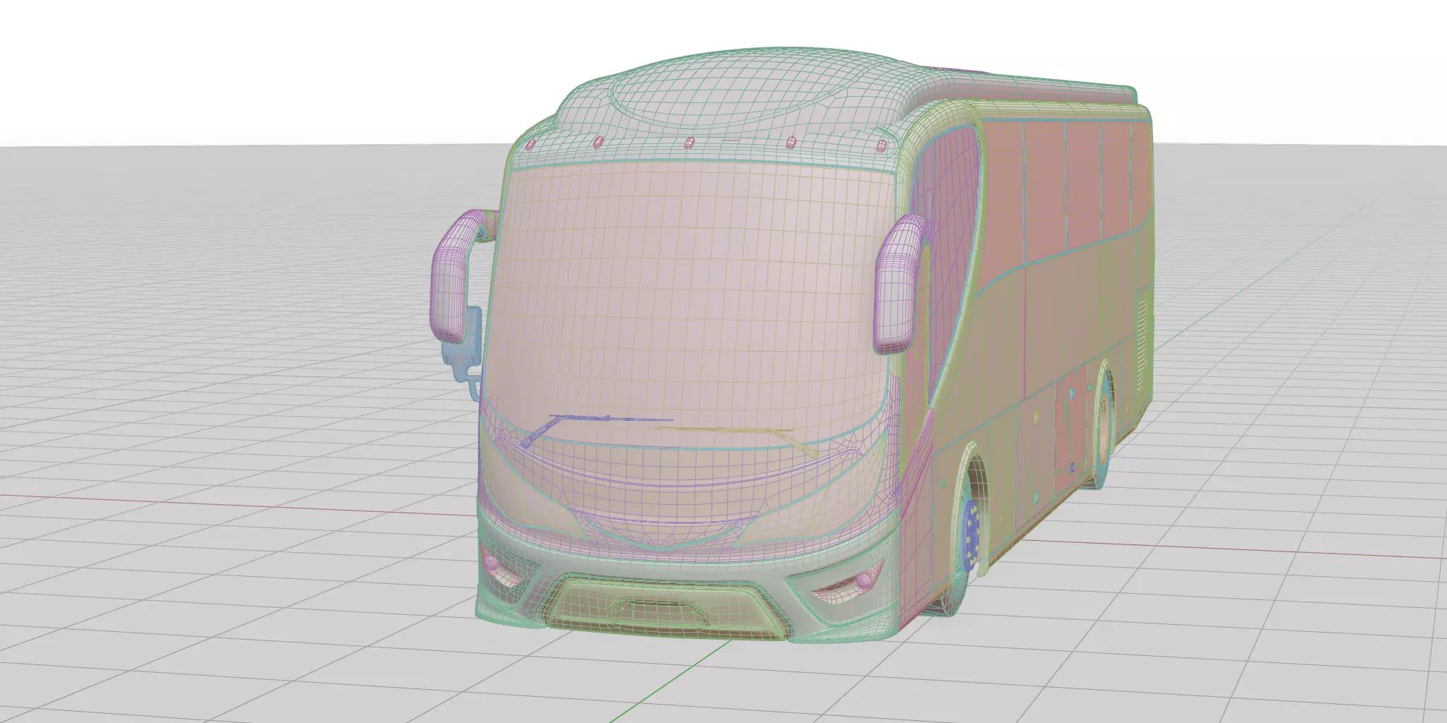 SKSBus E128 Premium 3D Model with Variations and Textures Low-poly 3D model_2