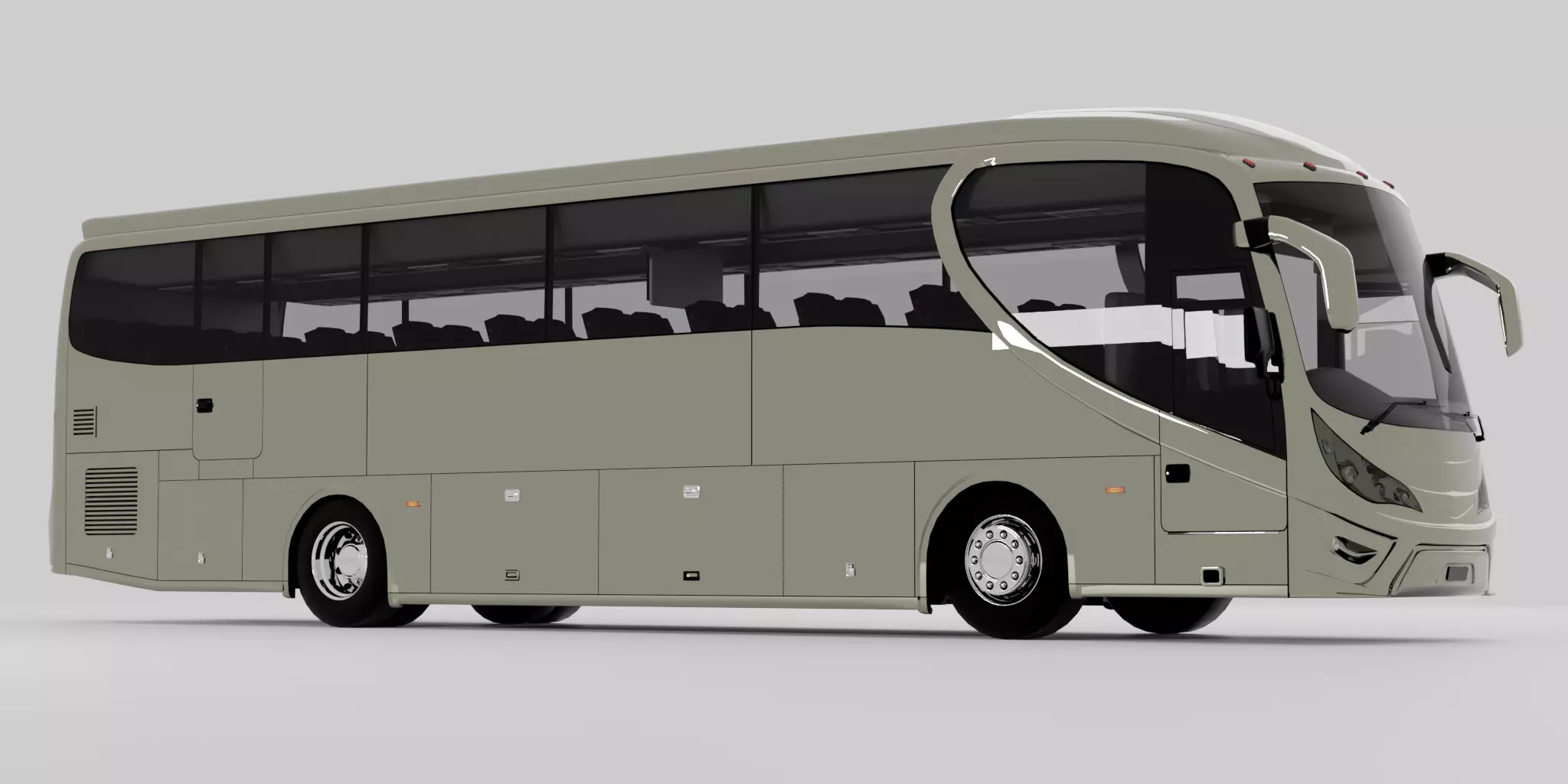 SKSBus E128 Premium 3D Model with Variations and Textures Low-poly 3D model_1