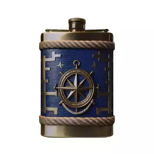Nautical Compass Flask