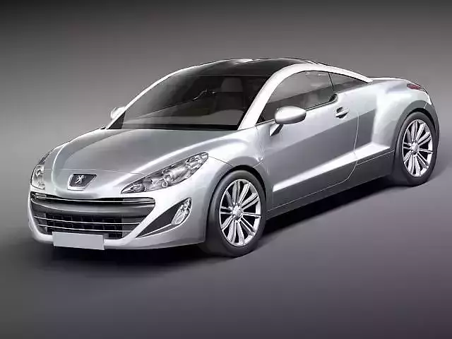Peugeot RCZ 2011 lowpoly